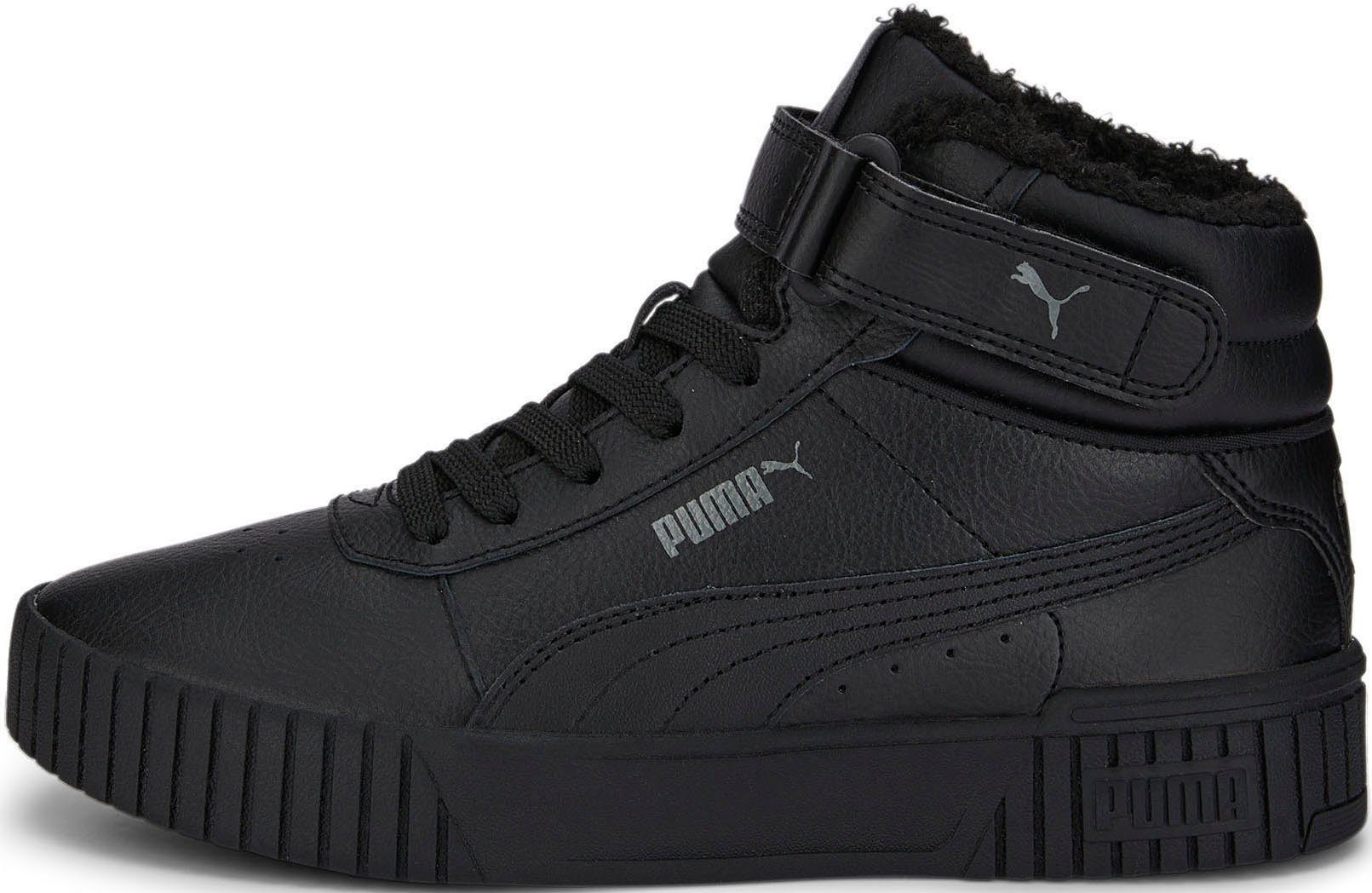 PUMA CARINA 2.0 MID Jugendliche Puma Black-Puma mit für Klettverschluss WTR JR Shadow Black-Dark Sneaker