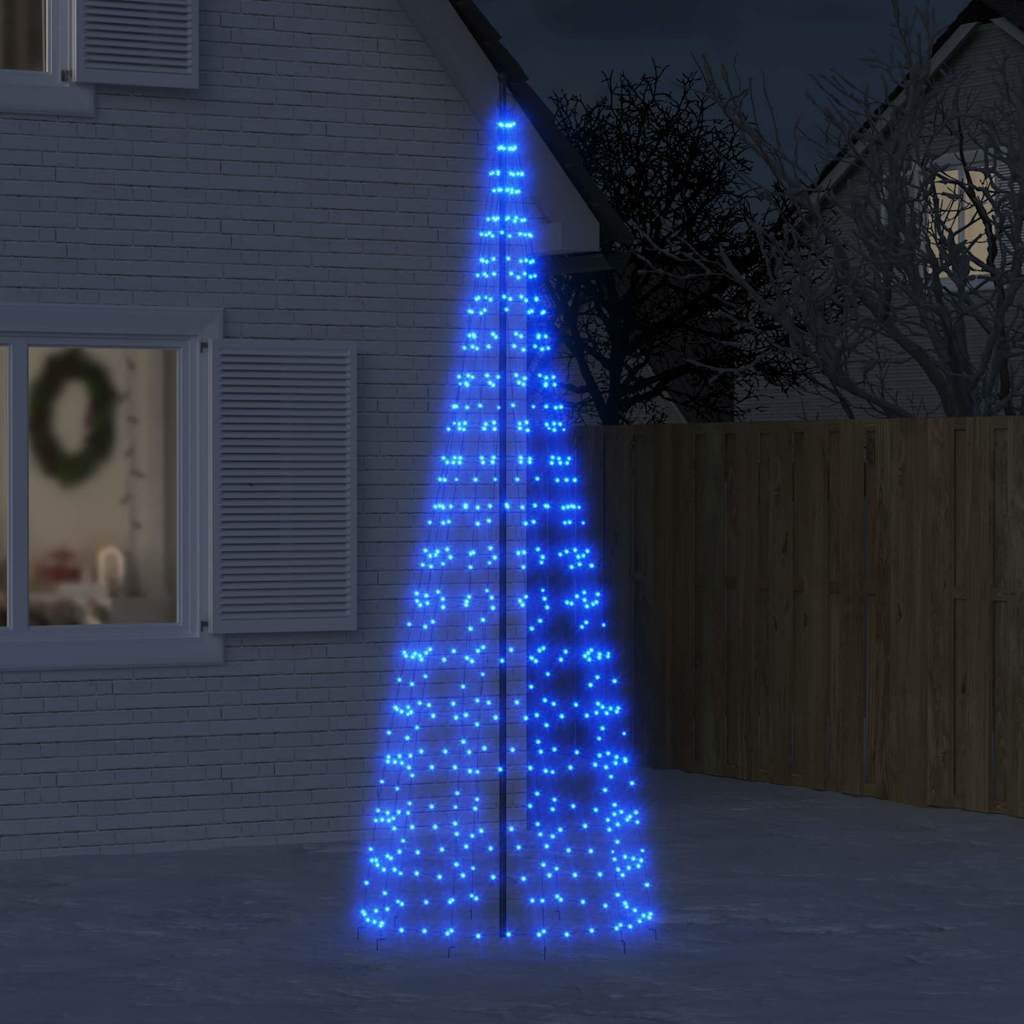vidaXL Künstlicher Weihnachtsbaum LED-Weihnachtsbaum 550 LEDs Blau 300 cm