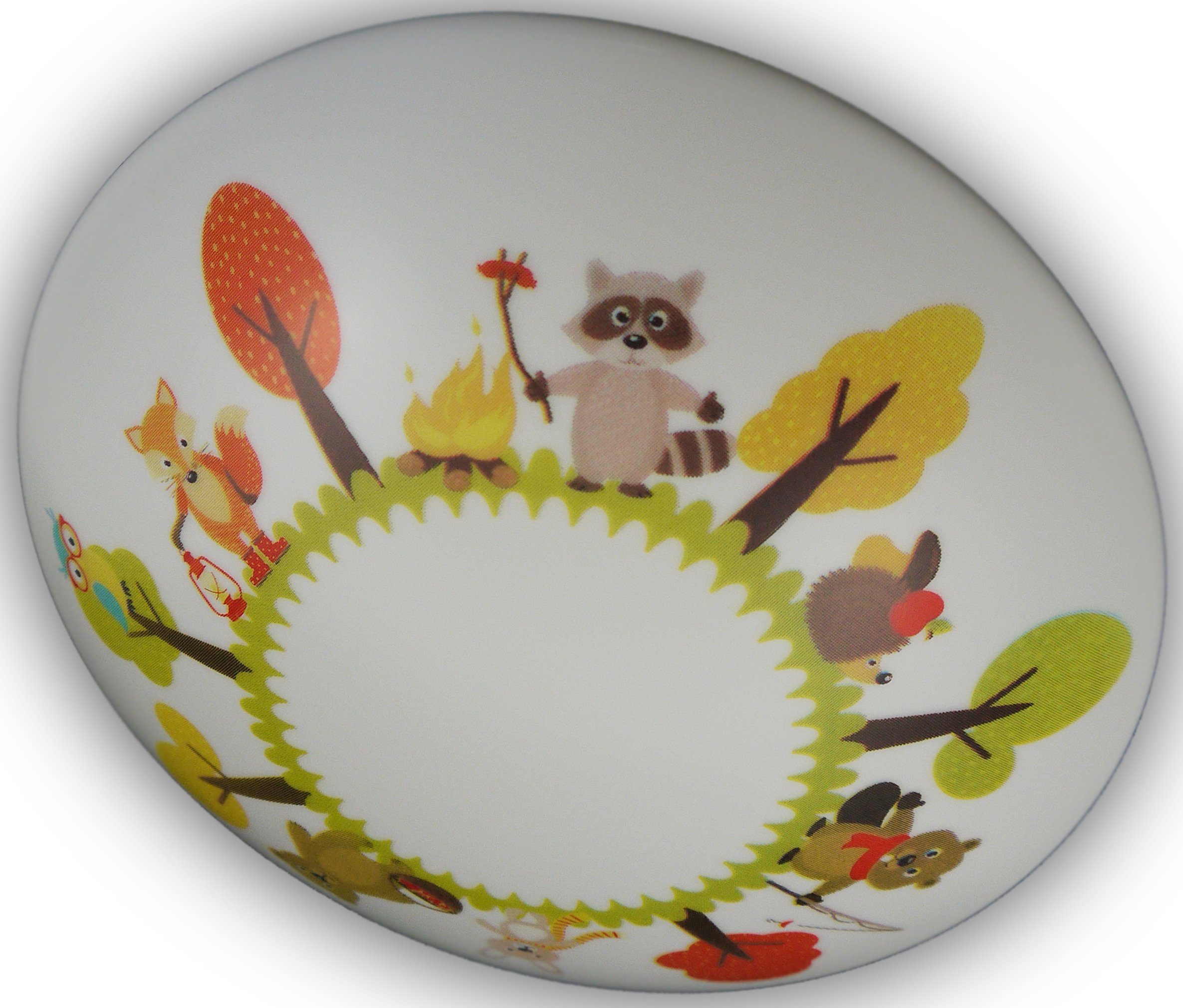 niermann Deckenleuchte Lustige Waldtiere, ohne Leuchtmittel, Deckenschale L günstig online kaufen