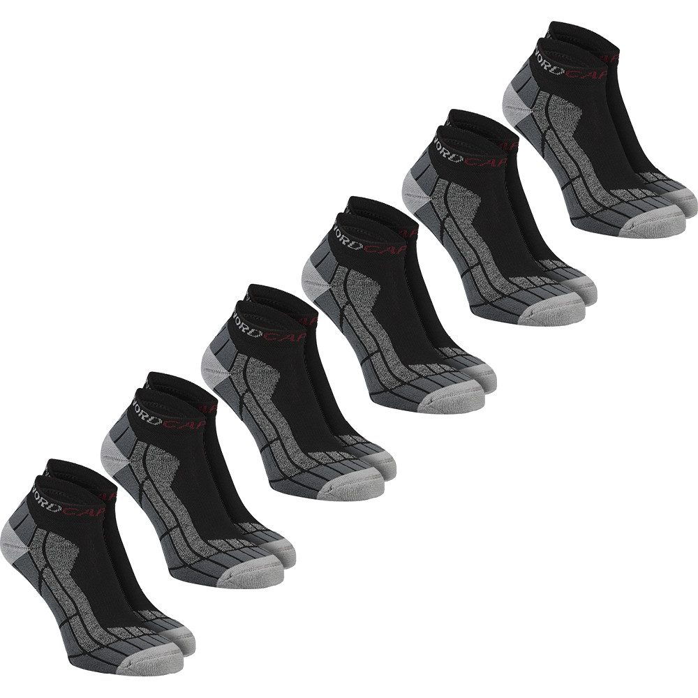 Nordcap Sportsocken (Set, 6-Paar) angenehm, atmungsaktiv und fußschonend in raffinierter Ausführung