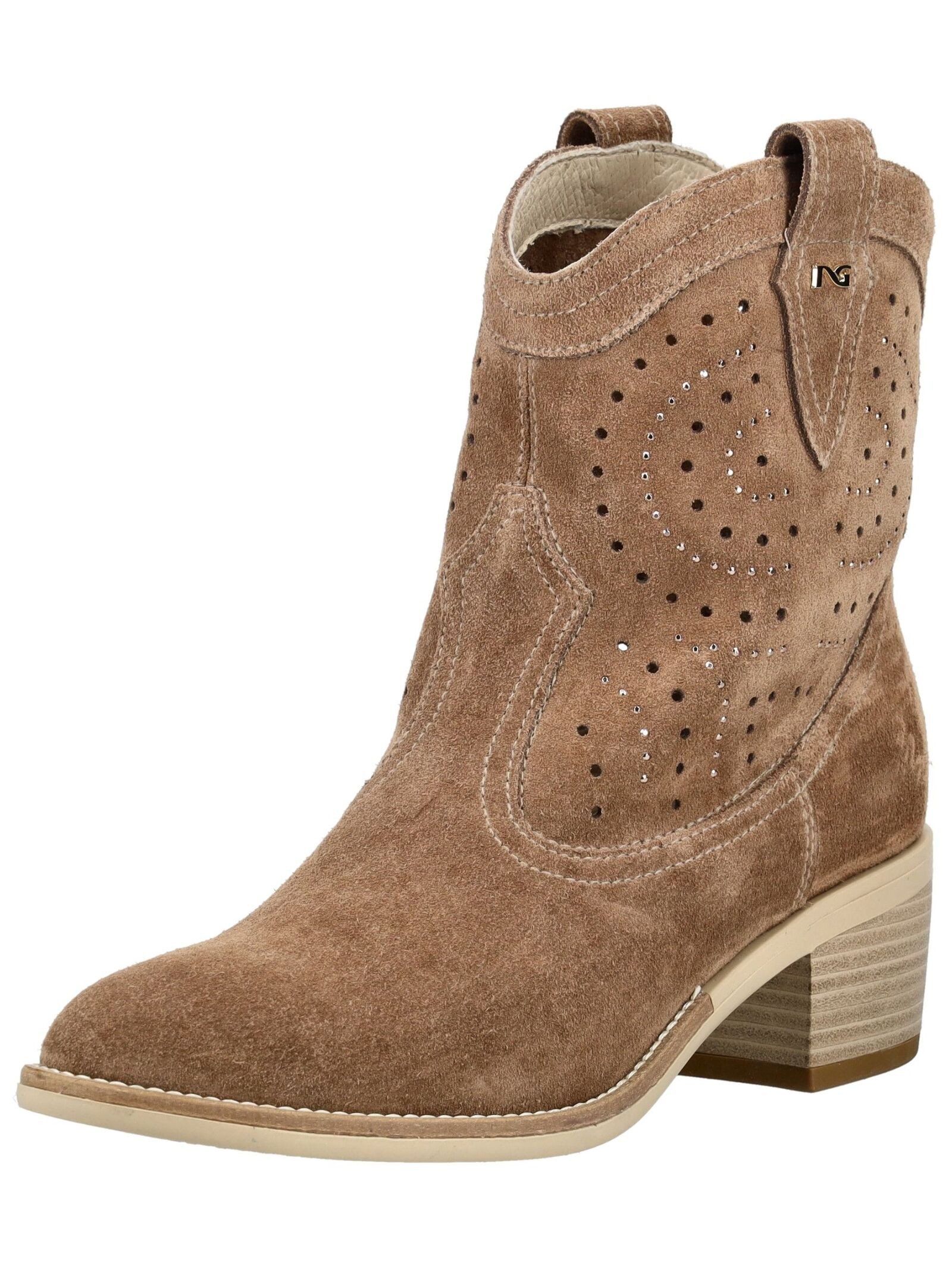 Nero Giardini Nero Giardini Stiefelette Veloursleder Bikerboots