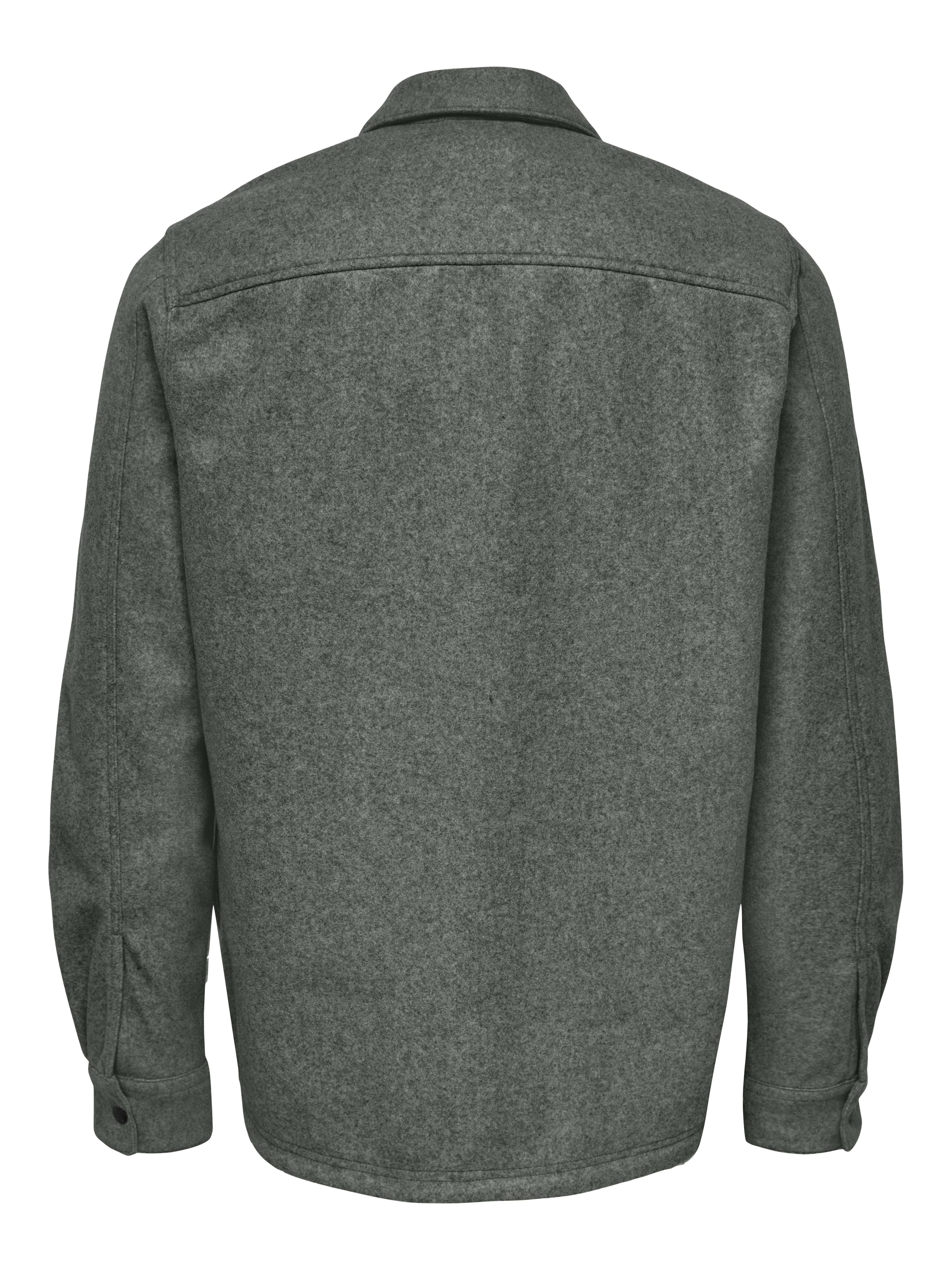 ONLY & SONS Langarmhemd ONSASH OVR WOOLEN LOOK PKT LS SHIRT NOOS günstig online kaufen