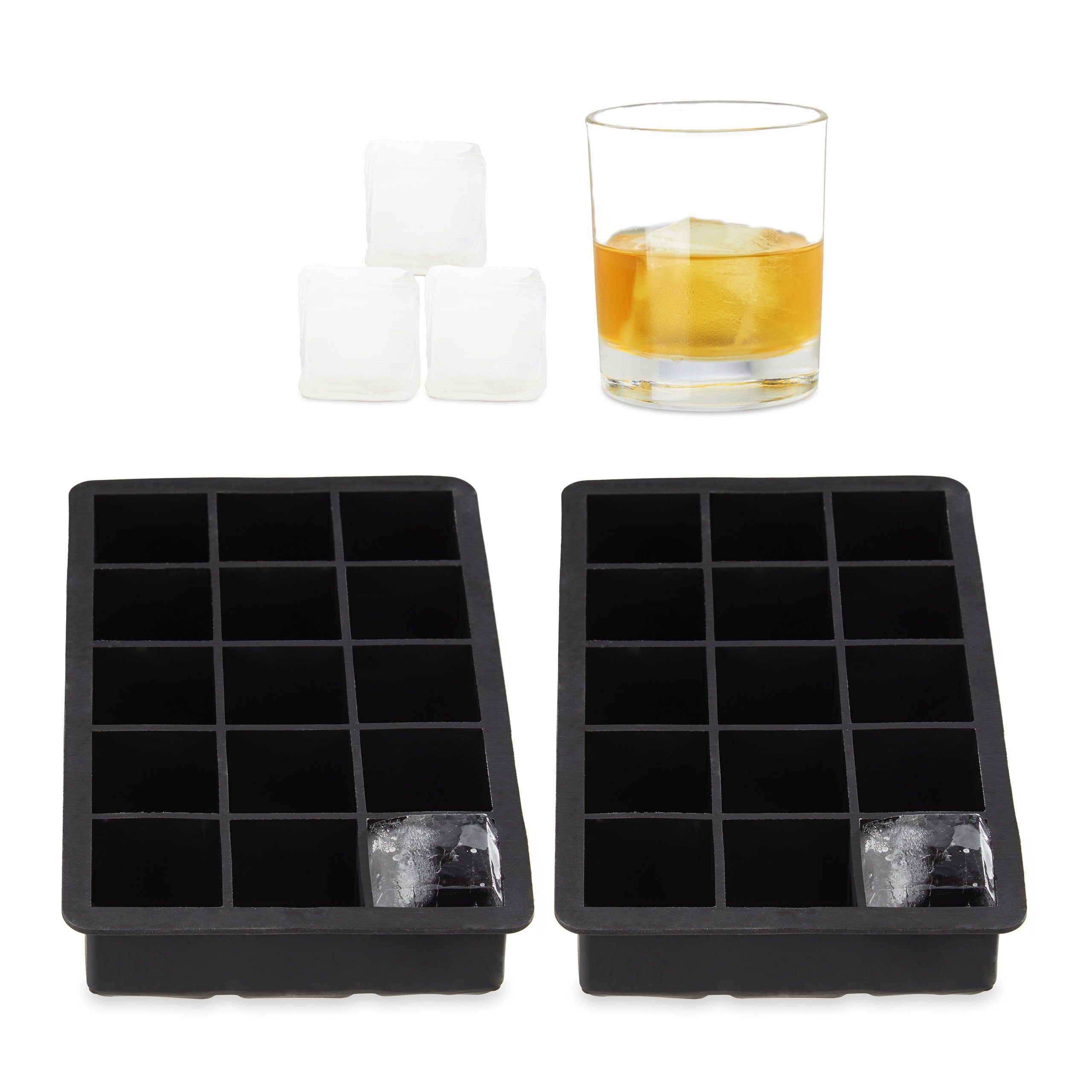 Eiswürfelform 2 x Eiswürfelform Silikon 3,5 cm