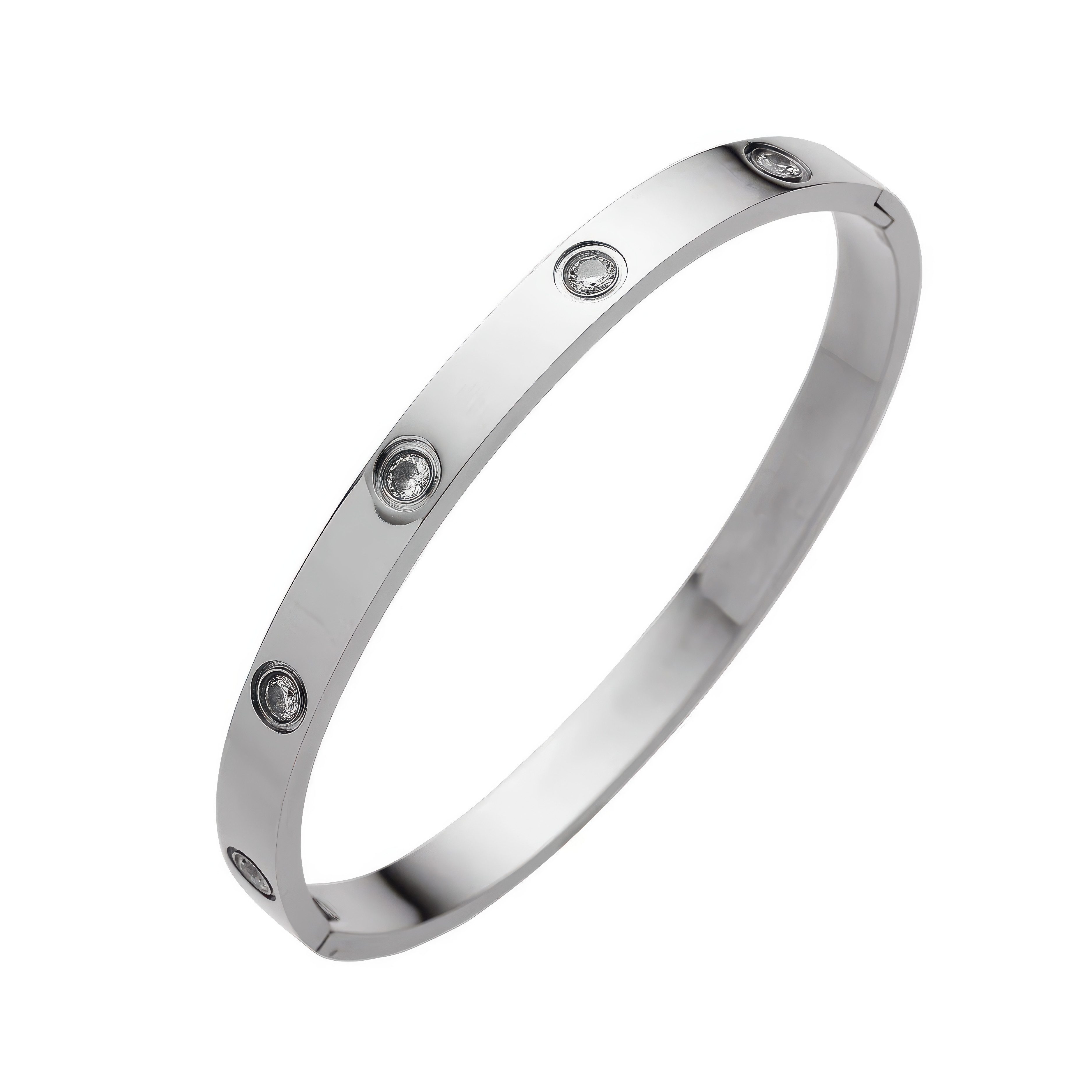 salazar.plus Armreif Luxus Damen Armband Edelstahl 18k vergoldet silberfarben rose elegant