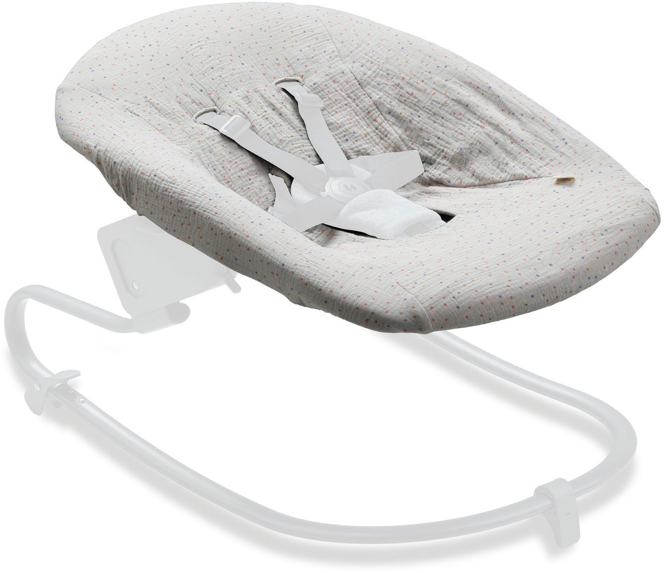 Hauck Babywippe Baby Bouncer Cover Beige Dots Schonbezug fur Babywippe und Hochstuhlaufsatze
