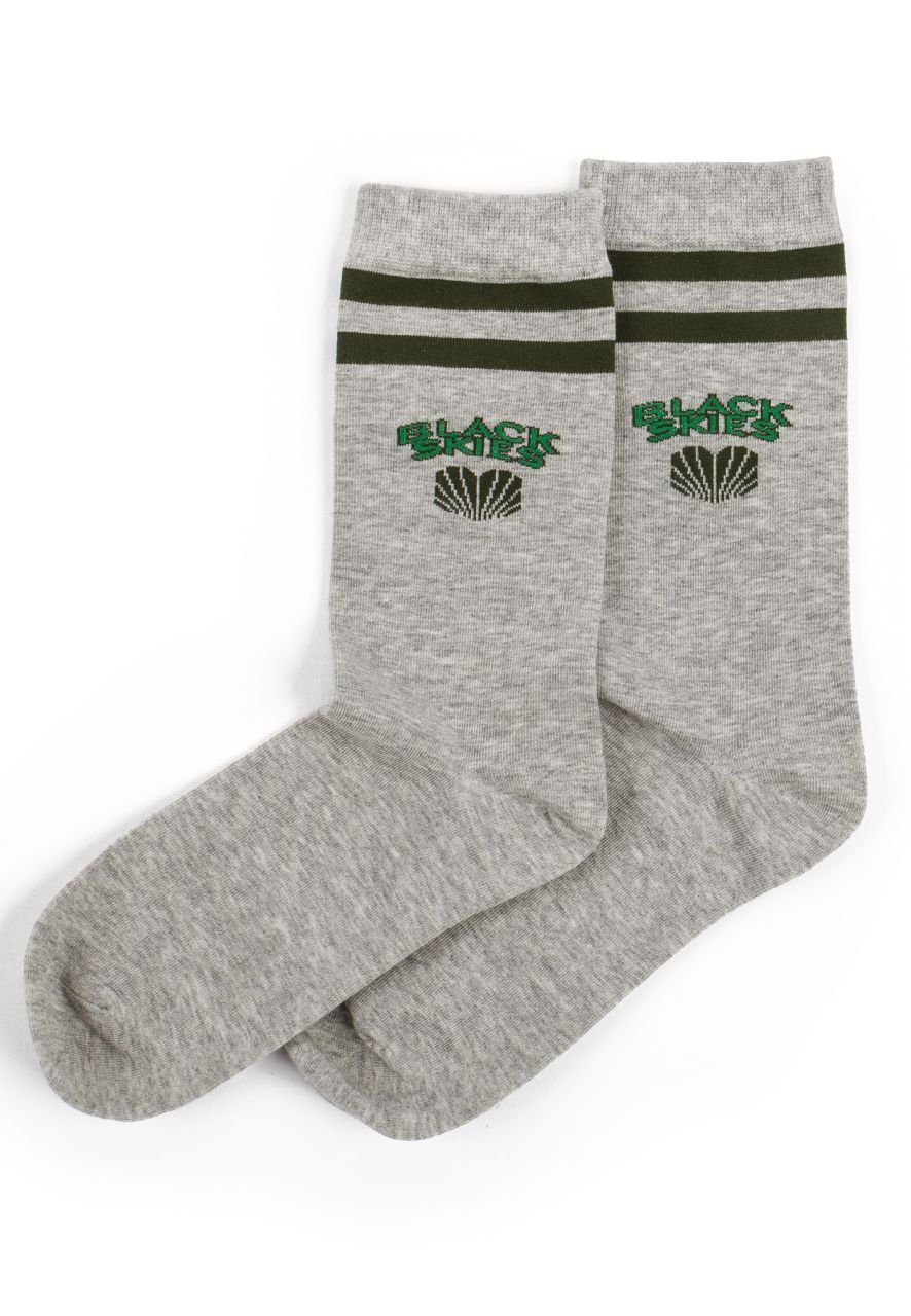 Blackskies Freizeitsocken Team Socks Grey-Schwarz-Grün 39-42