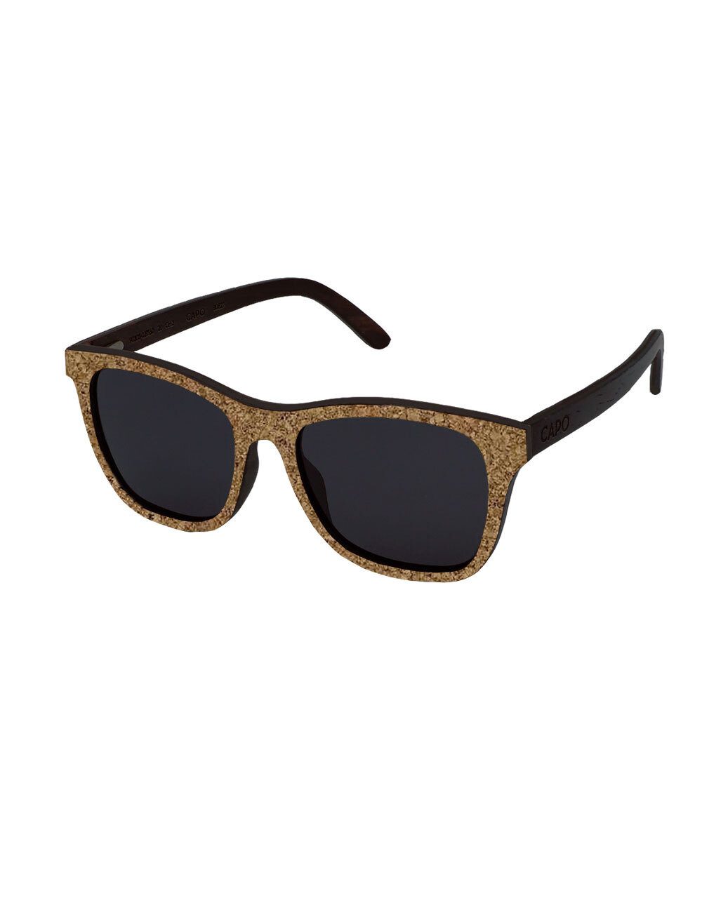 CAPO Sonnenbrille Sonnenbrille Kork/Holz Kunststoffgläser anthrazit (1-St)