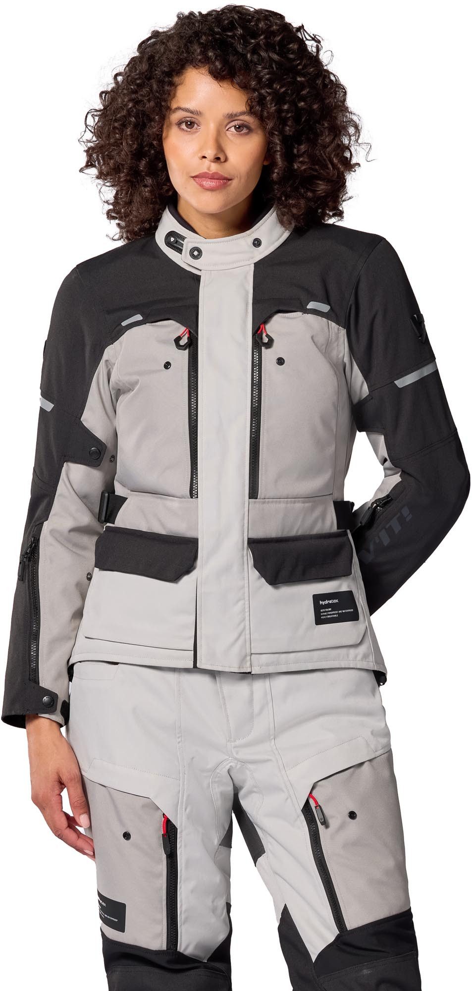 Revit Motorradjacke Outback 5 H2O wasserdichte Damen Motorrad Textiljacke Rückenprotektor vorbereitet,Verbindungsreißverschluss,Ellenbogenp