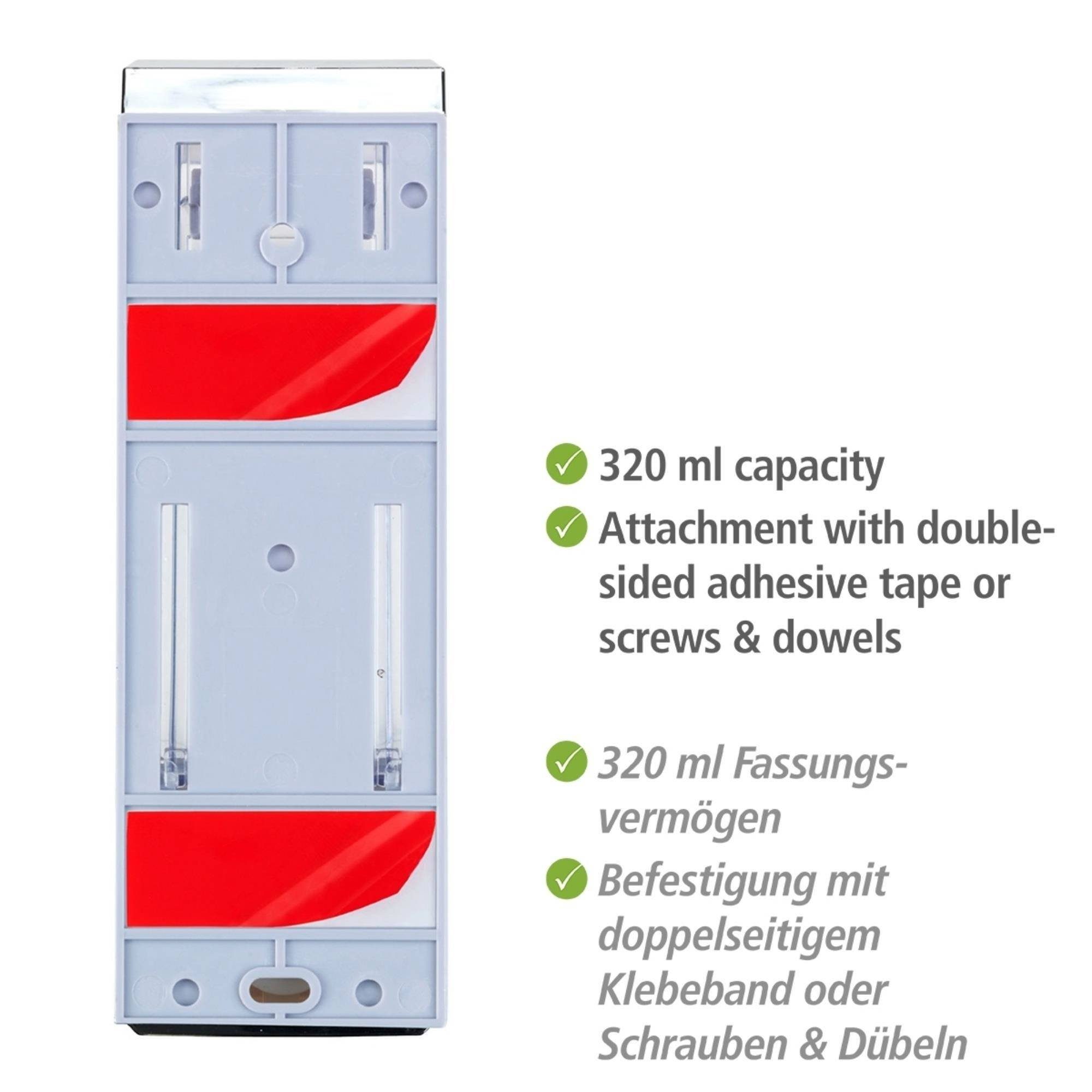 WENKO Seifenspender Seifen- und Desinfektionsmittelspender ISTRES, 320 ml, Wenko, (Einzaln) – Bild 5 von 5