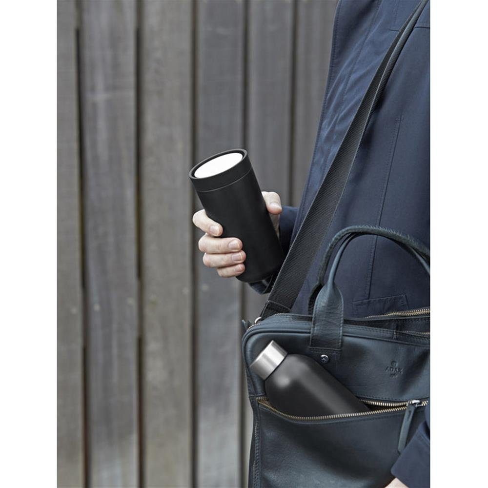 Stelton Thermobecher To Go Click, 400 ml, Isolierbecher aus Edelstahl, mit Vakuumisolierung