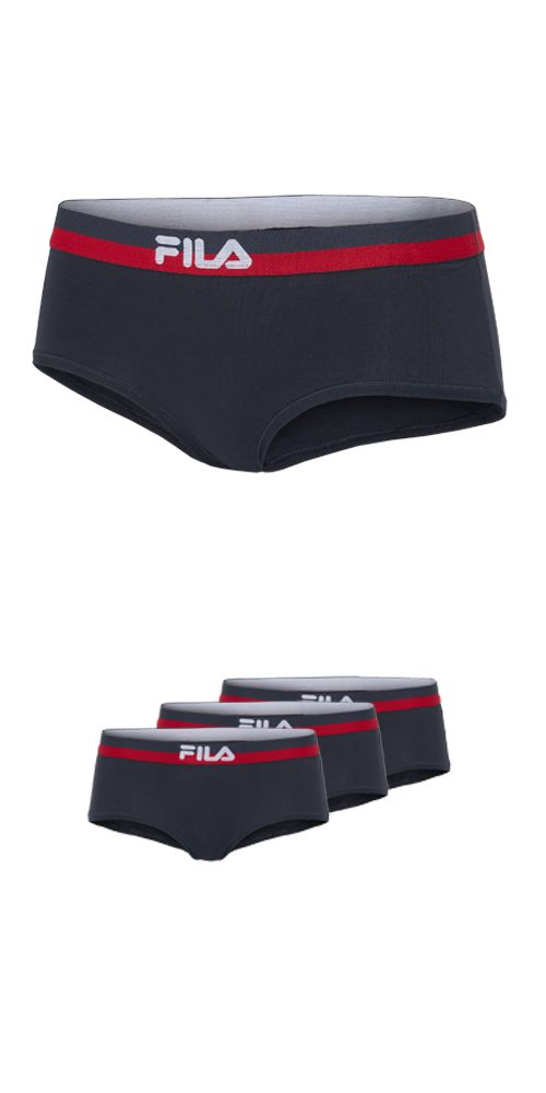 Fila Slip (3er Pack) mit elastischem Logobund, Woman Culotte günstig online kaufen