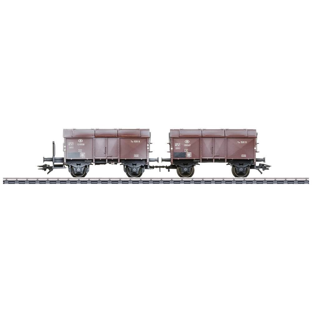 Märklin Güterwagen H0 2er-Set Klappdeckelwagen Typ 1520 B der SNCB 46018