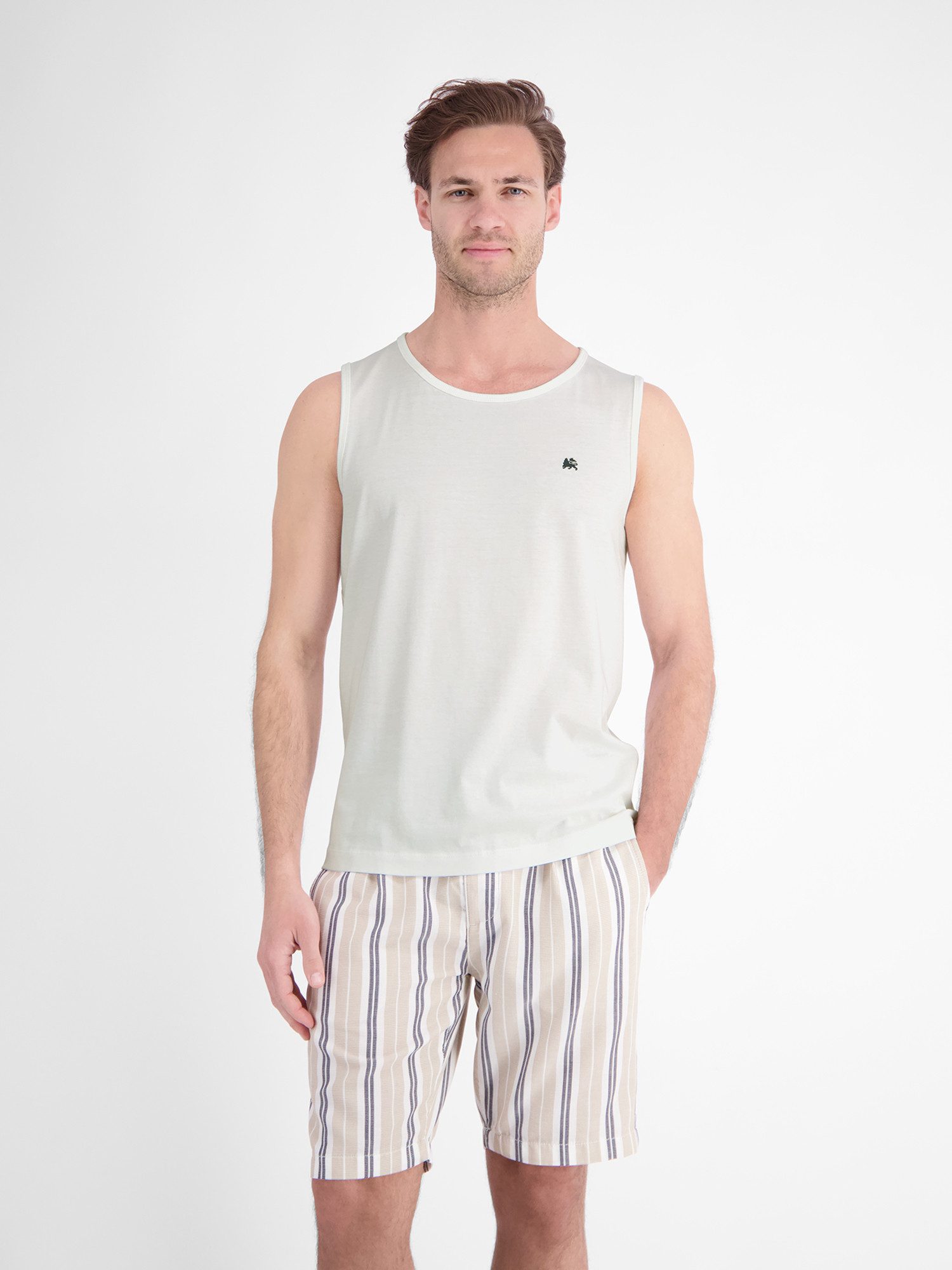 LERROS Muskelshirt Sportliches Tanktop aus Baumwolle mit Rundhalskragen