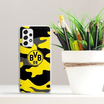 DeinDesign Handyhülle BVB Borussia Dortmund Fanartikel BVB Camo, Samsung Galaxy A53 5G Silikon Hülle Bumper Case Handy Schutzhülle