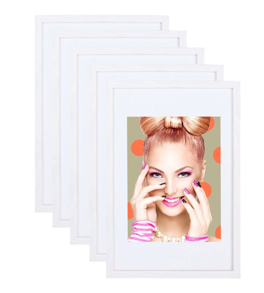 IDEAL TREND Bilderrahmen 3er 5er Set Holz Bilderrahmen Lifestyle Plexi Foto günstig online kaufen