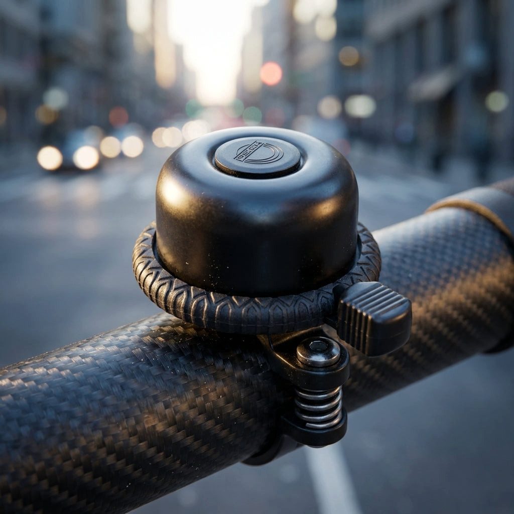 Reich Fahrradklingel Reich Mini Drehklingel sw Alu Ø22 bis 27mm