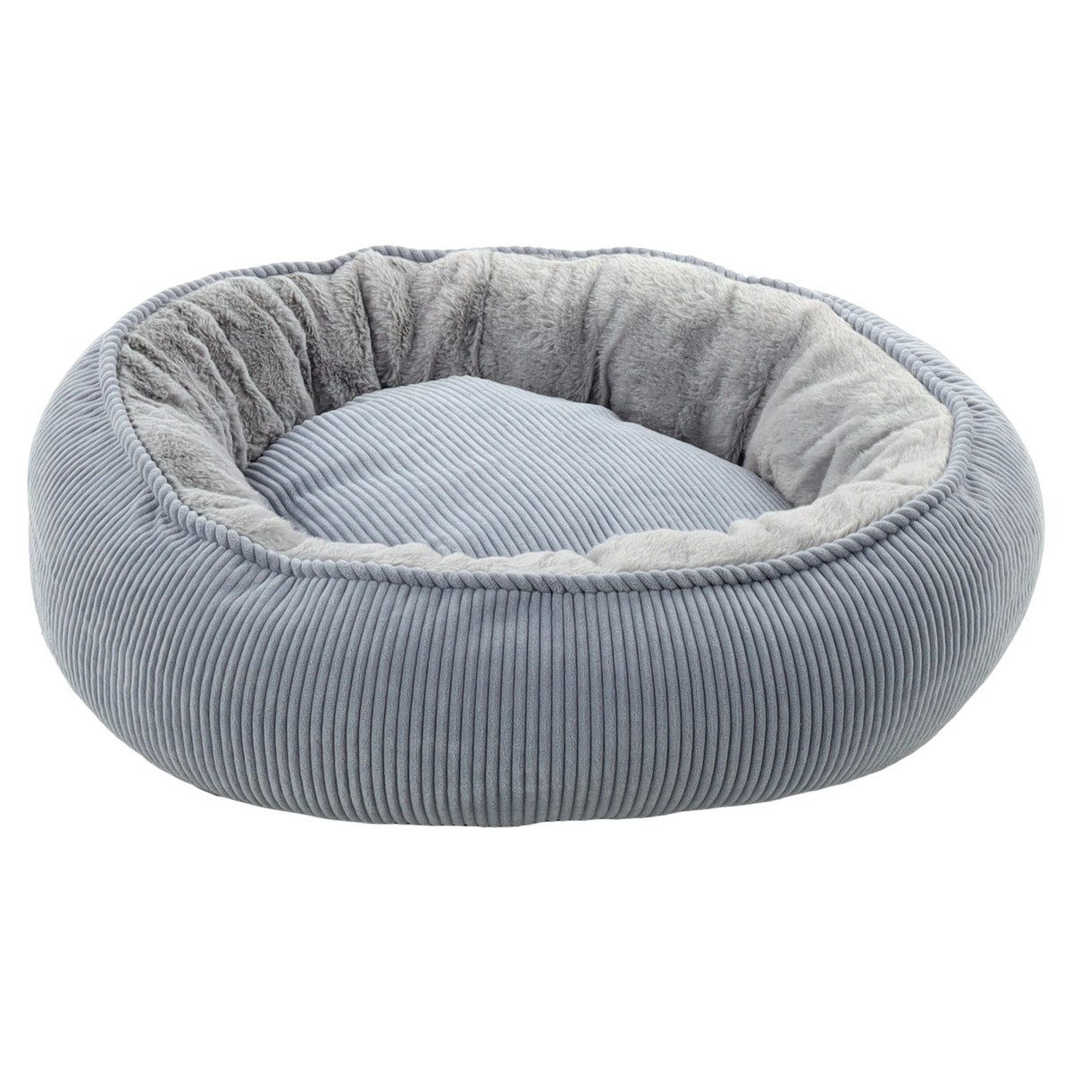 Flamingo Tierbett Katzenbett Colette rund blau