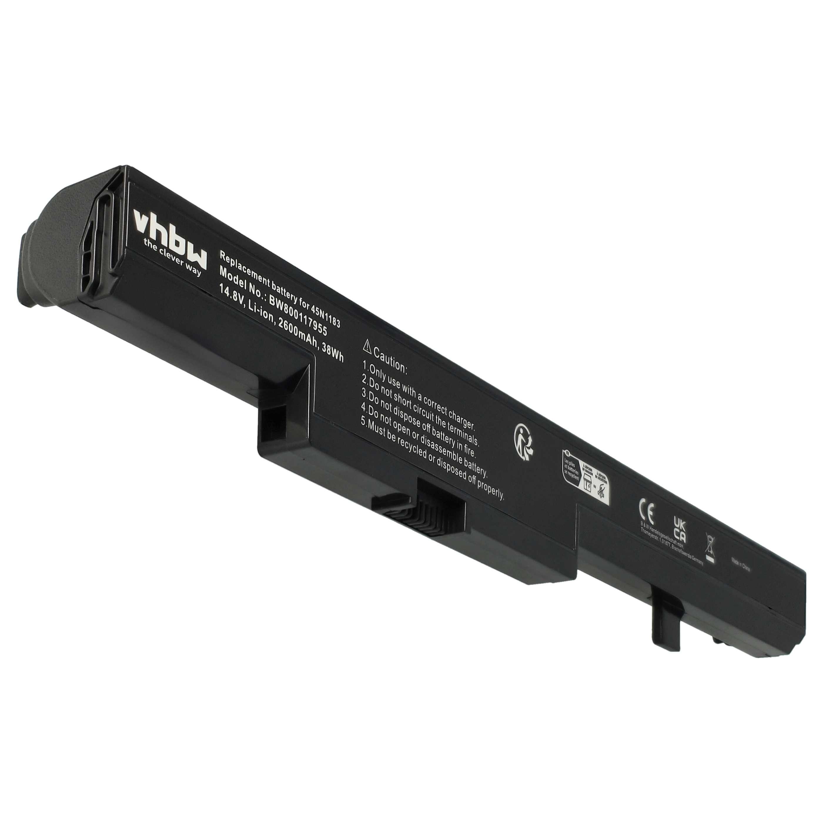 vhbw Akku Ersatz für Lenovo L13M4A01, L13S4A01 für Notebook / Notebook, Laptop-Akku Akku Li-Ion 2600 mAh (14,8 V, 1 St), Leistungsfähiger Austausch-Akku für Notebook, Wiederaufladbar, Jede