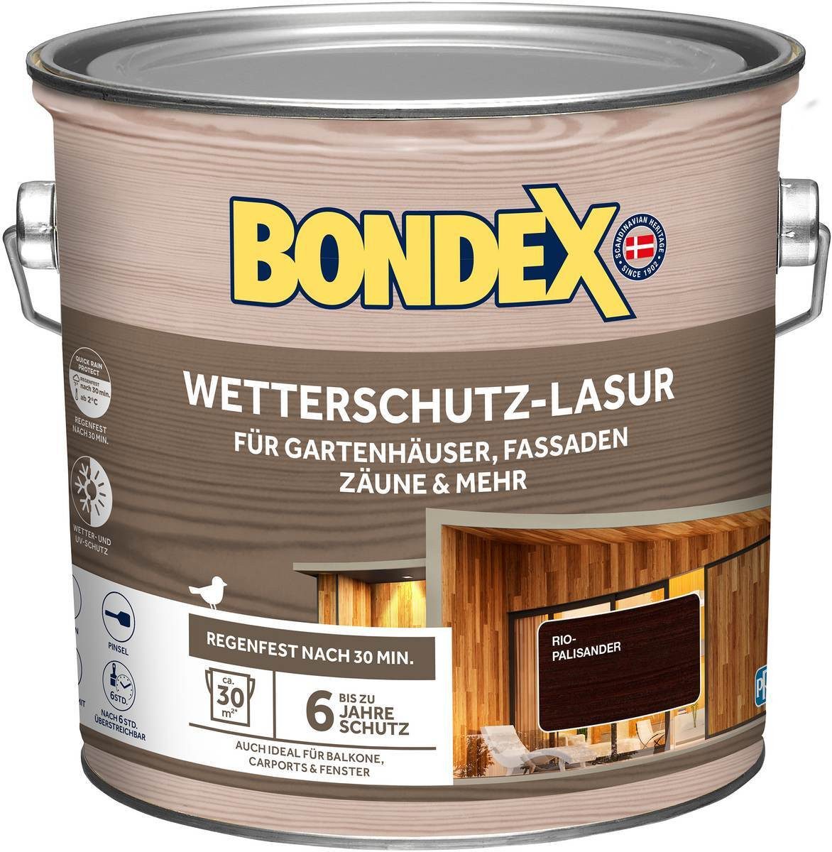 Bondex Holzschutzlasur BONDEX Wetterschutz-Lasur für Aussen, Holz-Schutz, UV-Schutz