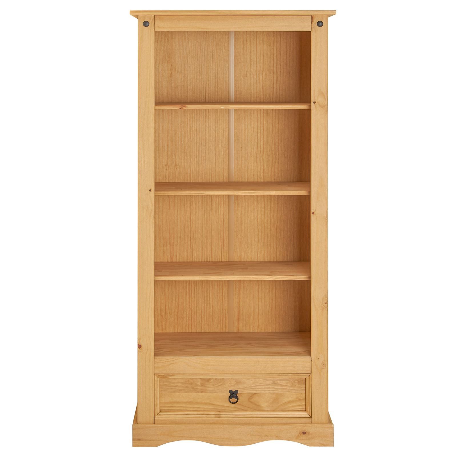 IDIMEX Sideboard TEQUILA, Bücherregal Bücherschrank Standregal Mexiko Stil Kiefer 4 Fächer
