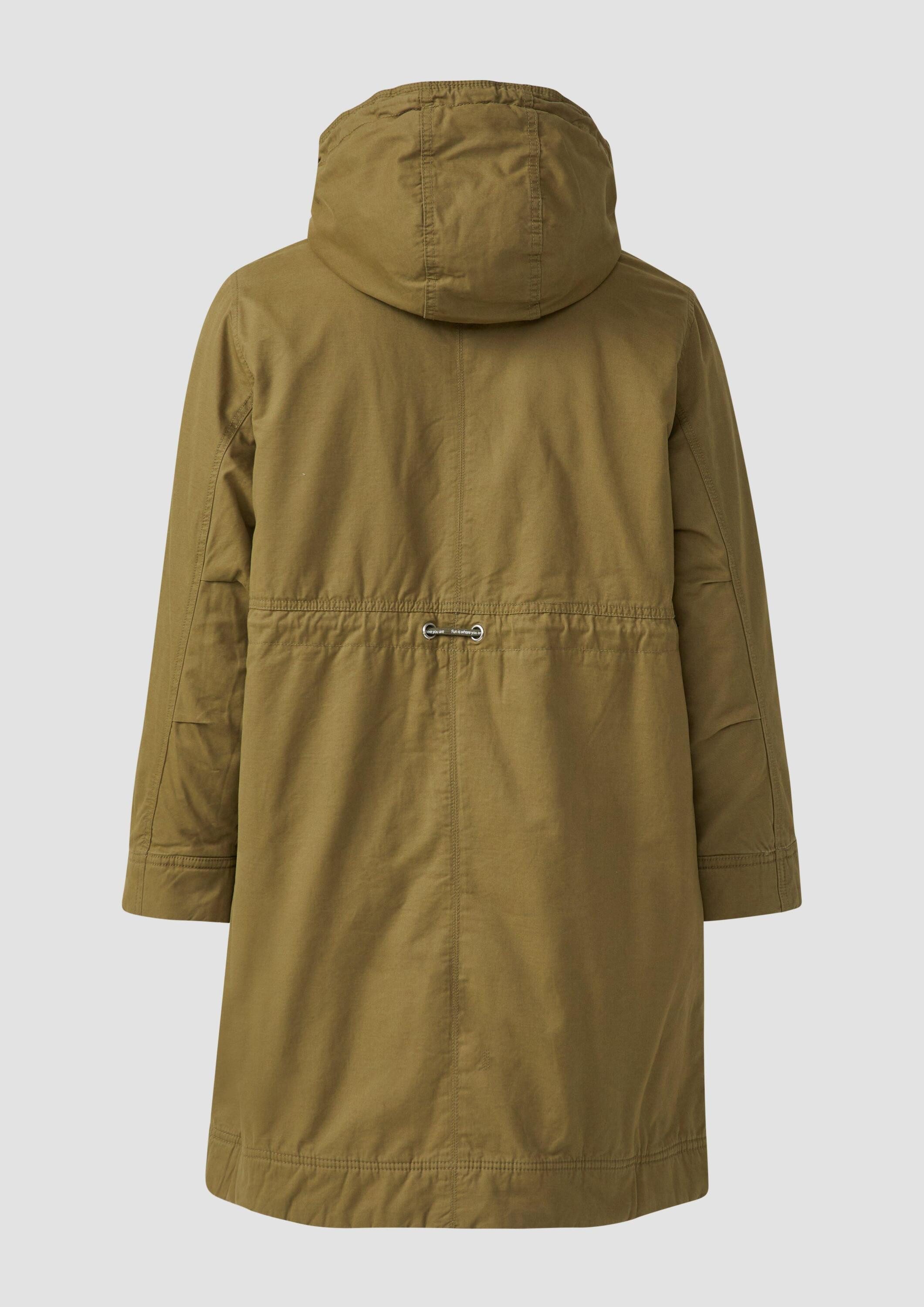 QS Parka Outdoor-Mantel Parka mit Teddyplüsch günstig online kaufen