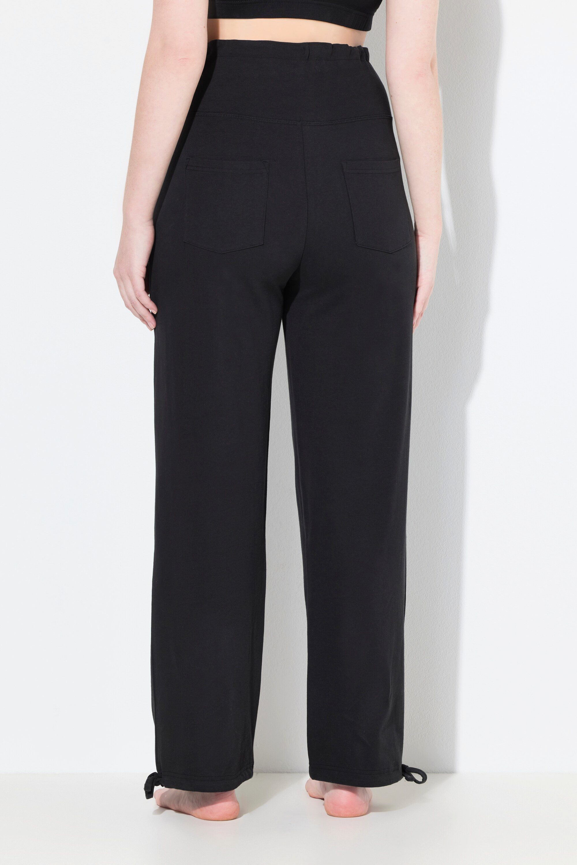 Ulla Popken Dehnbund-Hose Sweatpants breiter Bund Biobaumwolle Schwangerschaft