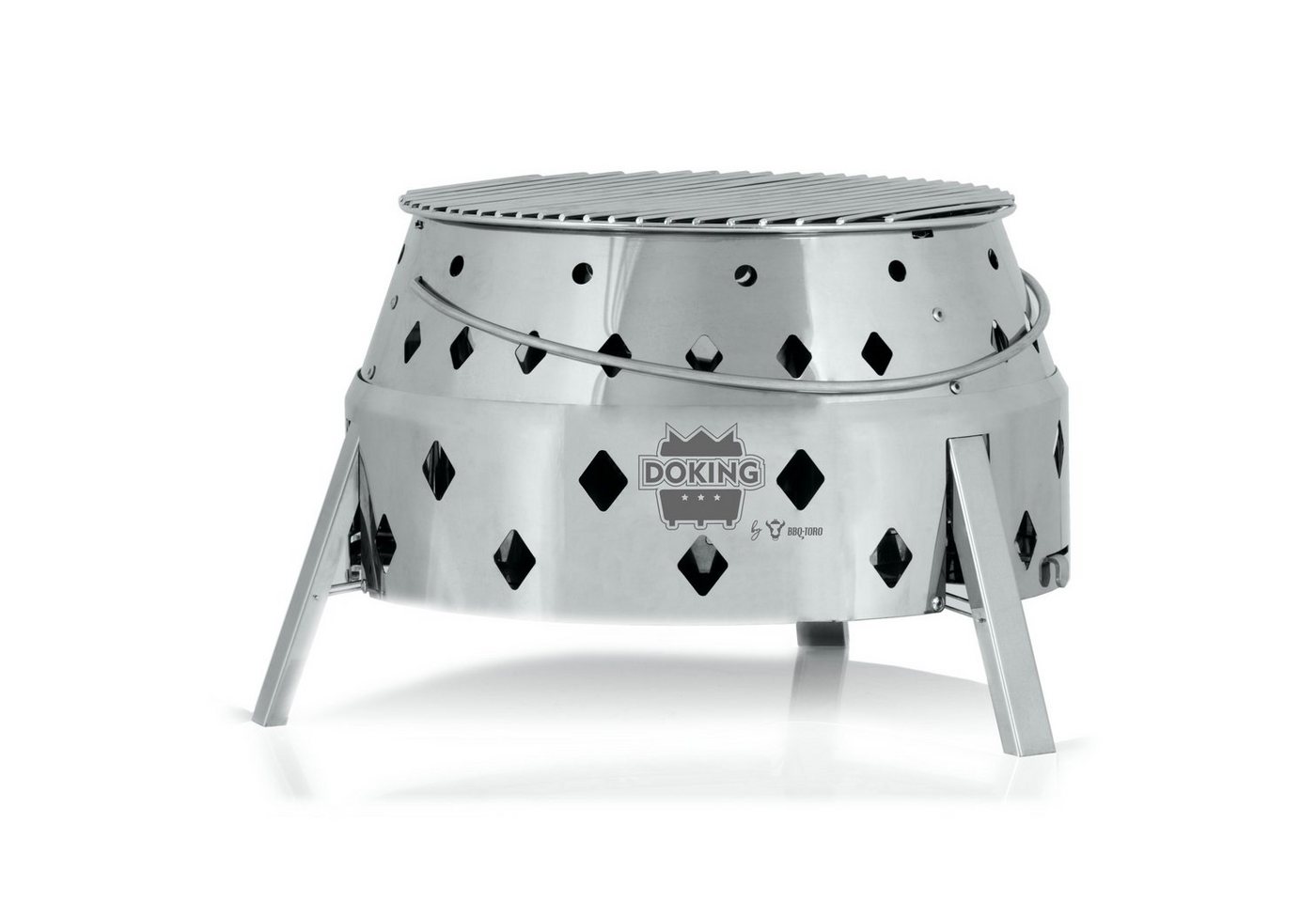 BBQ-Toro Feuerstelle Edelstahl Dutch Oven Grill "DOKING", Dutch Oven Station, Feuerstelle, Dutch Oven Station für DO´s bis 9 QT