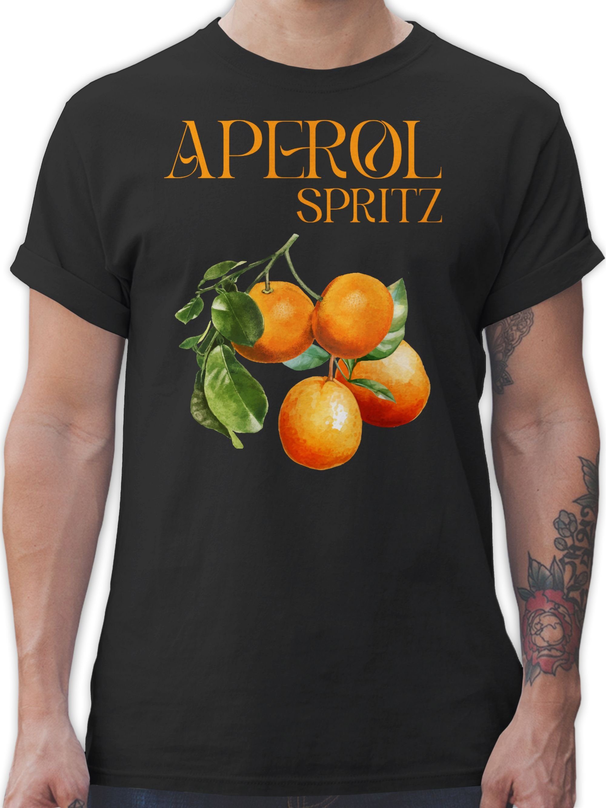 Shirtracer T-Shirt Aperol Spritz Orangen Aperol Kostüm Karneval & Fasching günstig online kaufen