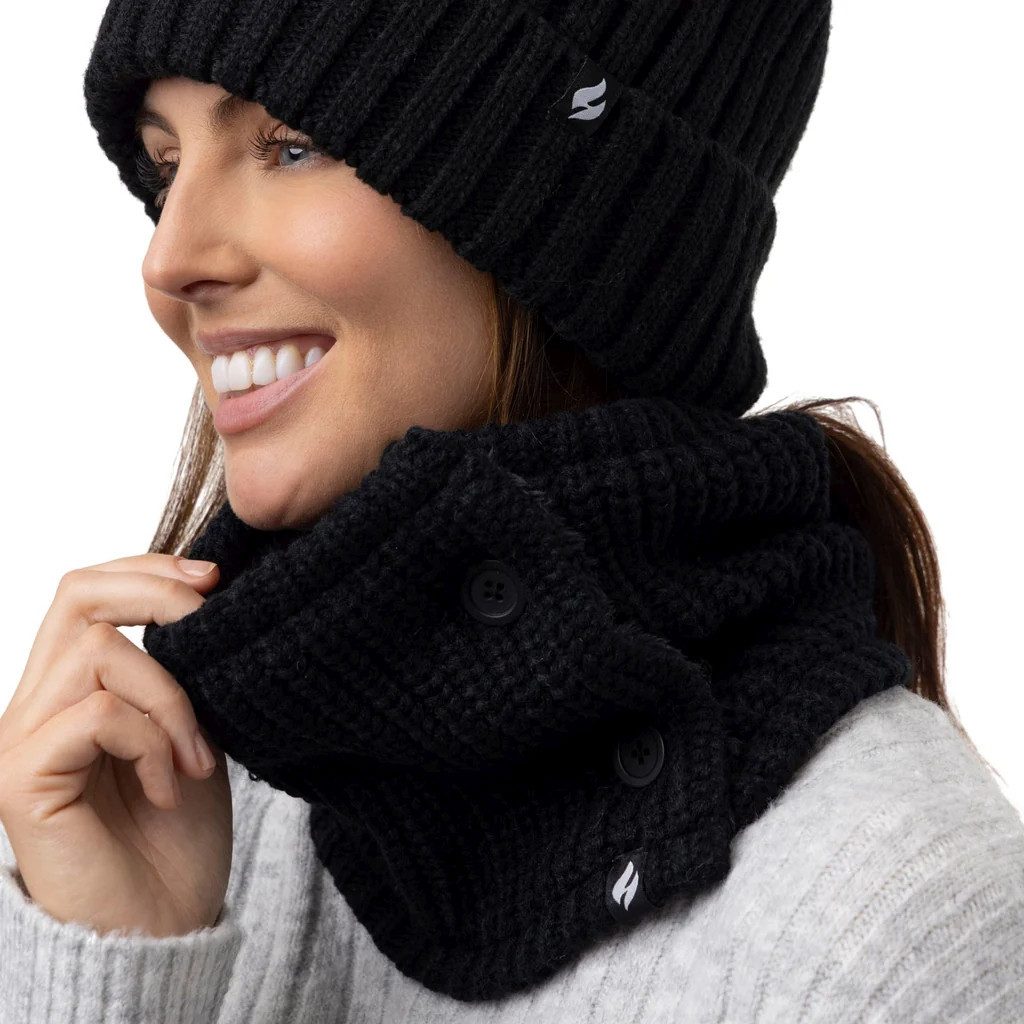 Heat Holders Halswärmer Unisex-Halswärmer mit Knopfleiste günstig online kaufen