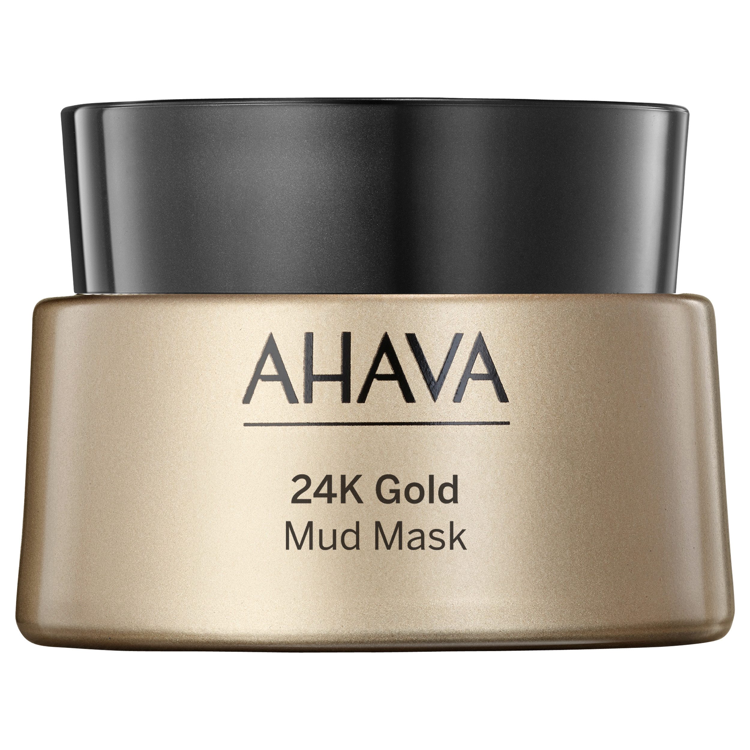 AHAVA Gesichts-Reinigungsmaske 24K GOLD MUD MASK, mit mineralstoffreichem Schlamm aus dem Toten Meer, glättend