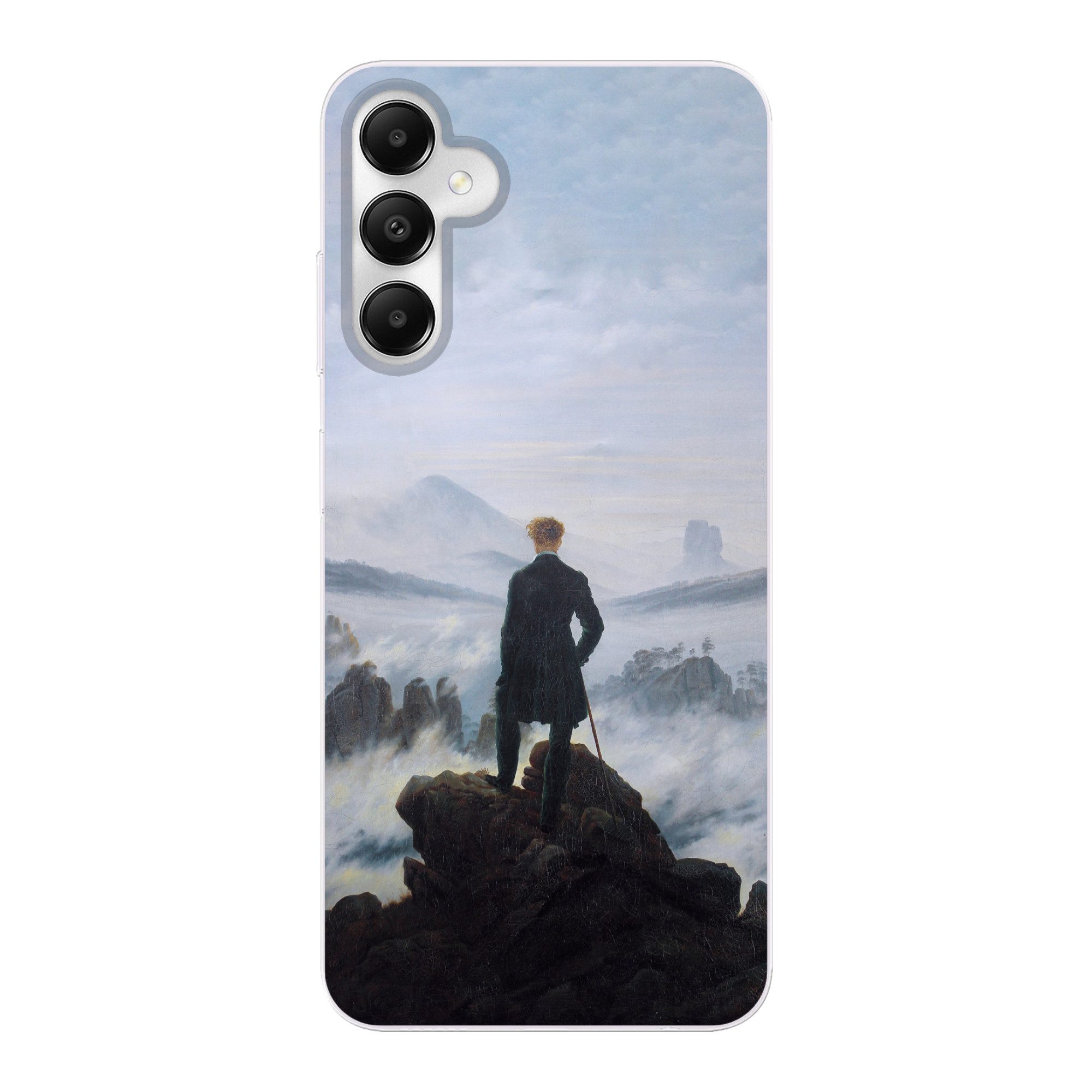 MuchoWow Handyhülle für Samsung Galaxy A05s Der Wanderer über dem Nebelmeer - Caspar David, Smartphone-Bumper, Print, Handy Schutzhülle Dünn