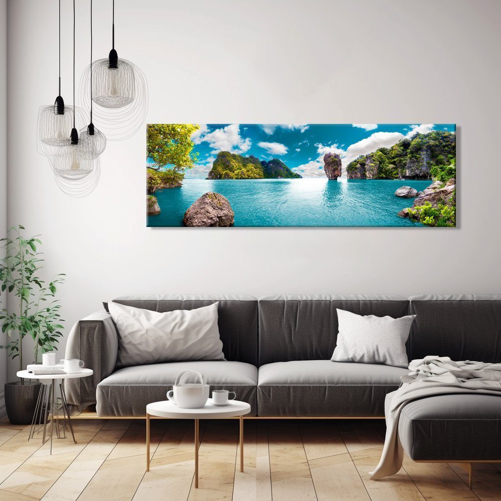 Visario Leinwandbild 1-teiliges Bild auf Leinwand fertig gerahmt Maße 120 x 40 cm, 5766 – Bild 3 von 4
