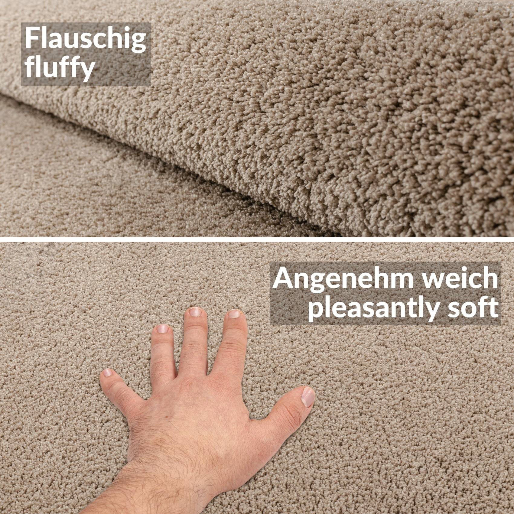 9 Teppich, Textil mm, Höhe: ANRO, Rechteckig,