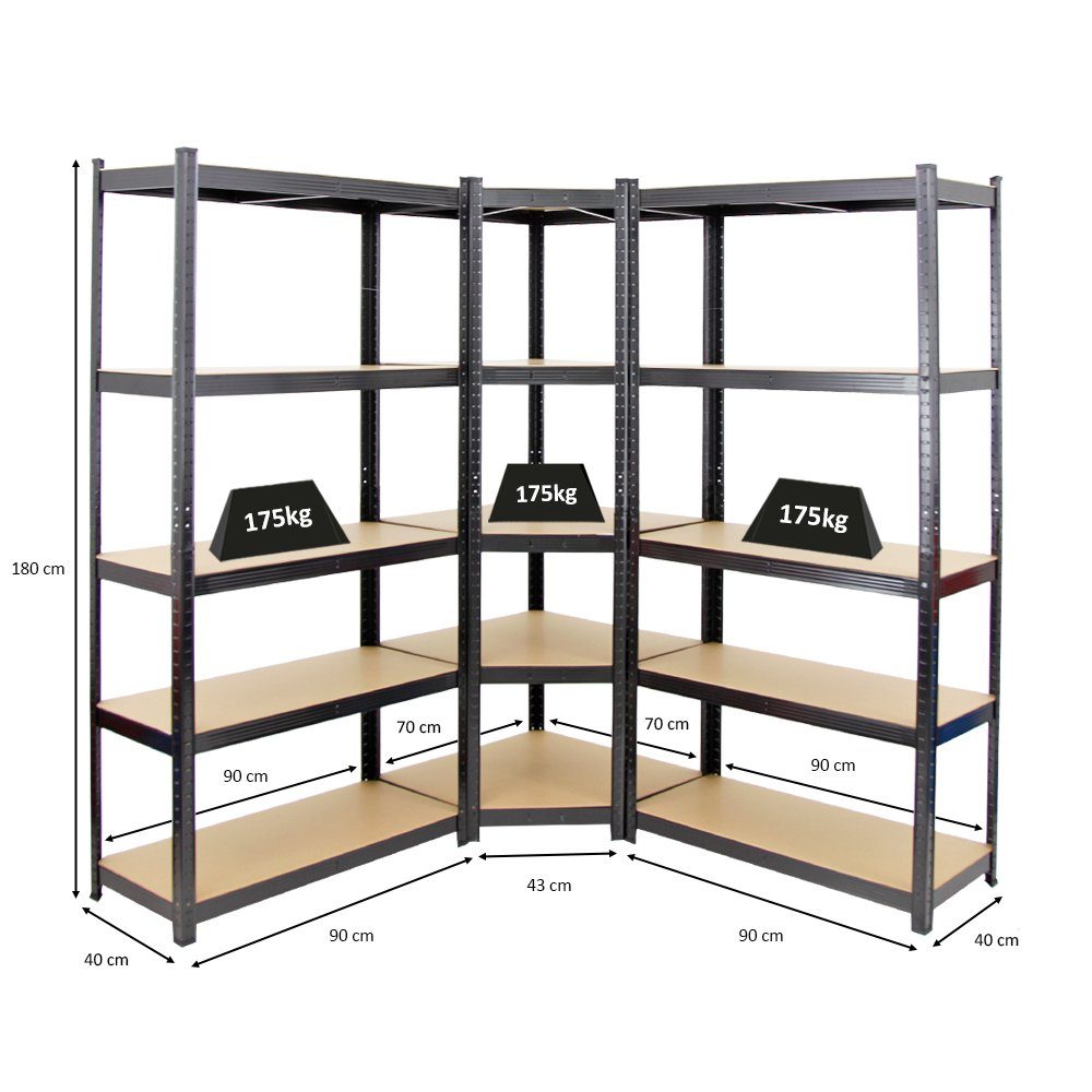 PROREGAL® Eckregal MegaDeal 1x Eckregal + günstig online kaufen