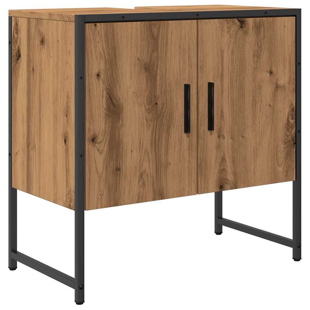 vidaXL Badezimmerspiegelschrank Waschbeckenunterschrank Artisan-Eiche 60x33 günstig online kaufen