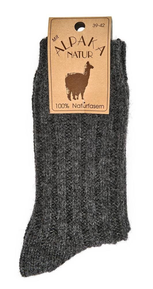 Wowerat Socken 2 Paar Alpaka-Wollsocken, 100% Wolle, für Damen & Herren – Bild 2 von 3