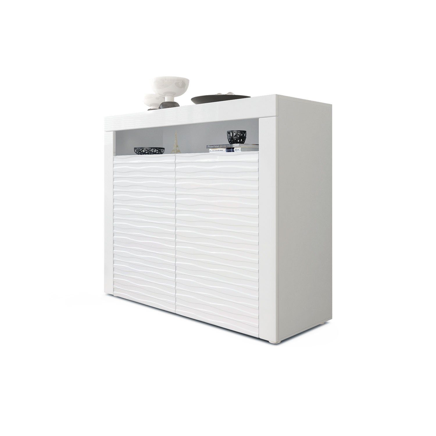 Vladon Sideboard Valencia 3D (Sideboard, mit günstig online kaufen