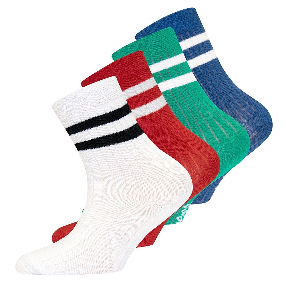 Rippe Socken Ewers Socken bunt (4-Paar)