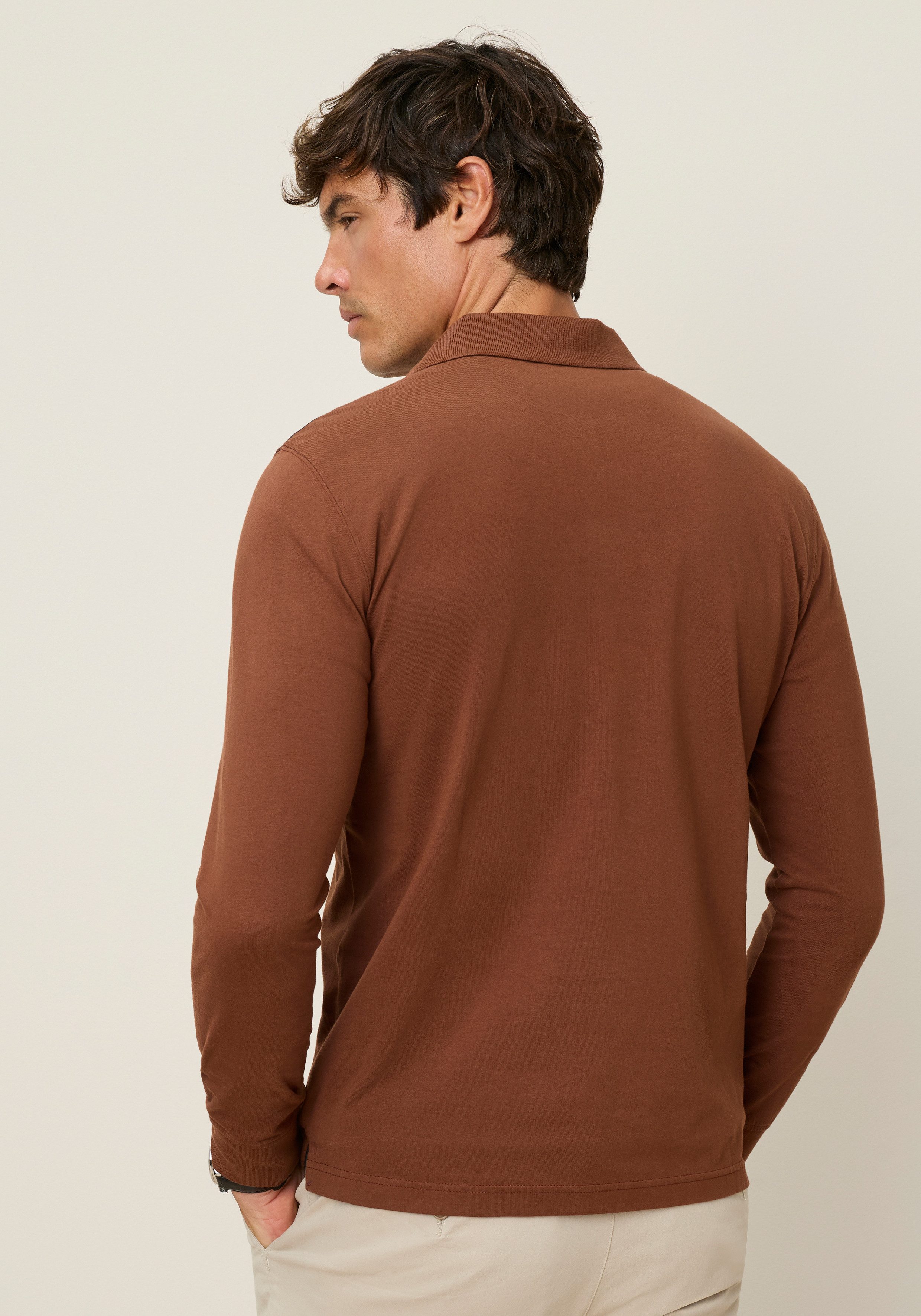 Man's World Poloshirt Normale Passform, mit Langarm, klassischer Look – Bild 3 von 5