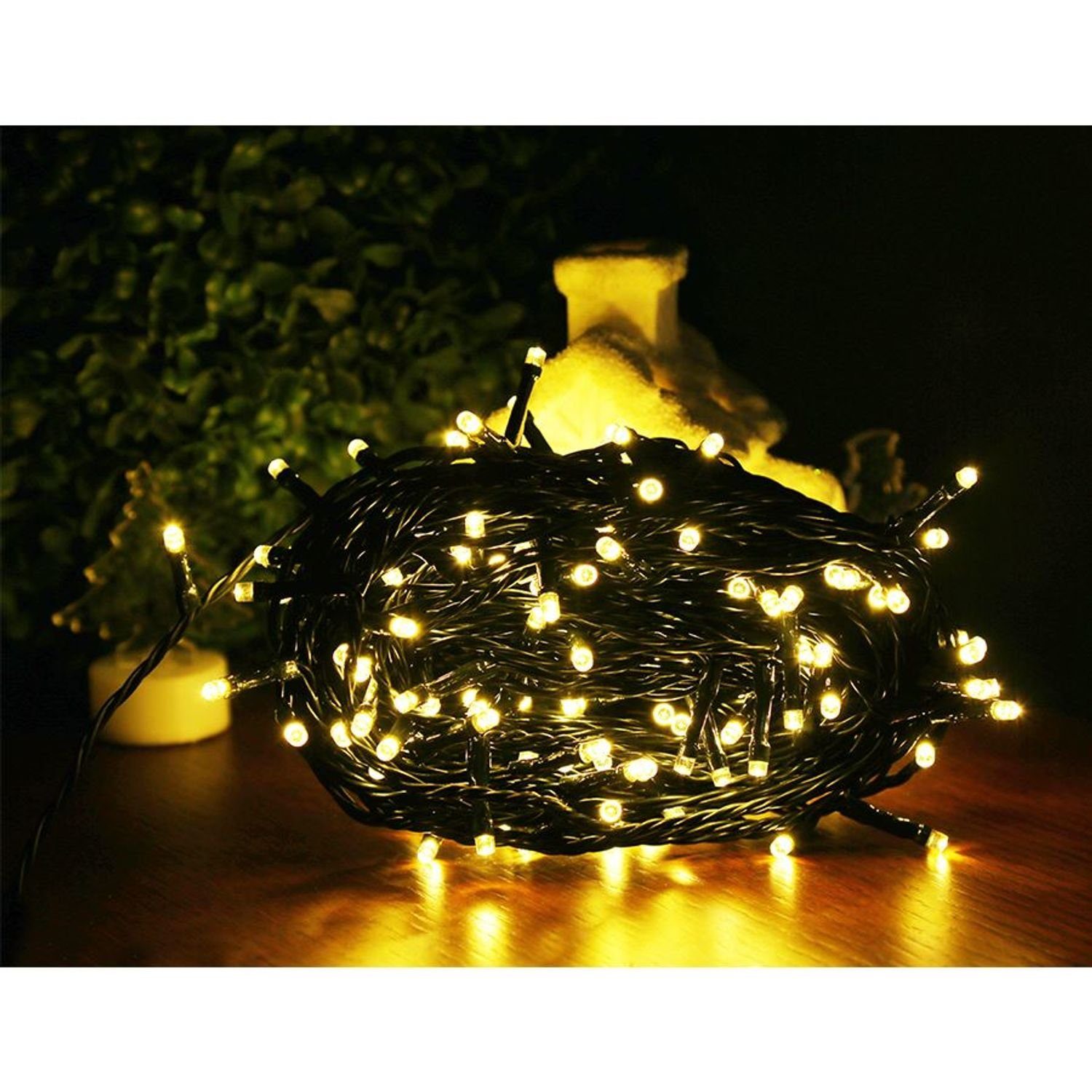 BURI Lichterkette LED-Außen-Lichterkette 19,9m Weihnachtsbeleuchtung Partyl günstig online kaufen