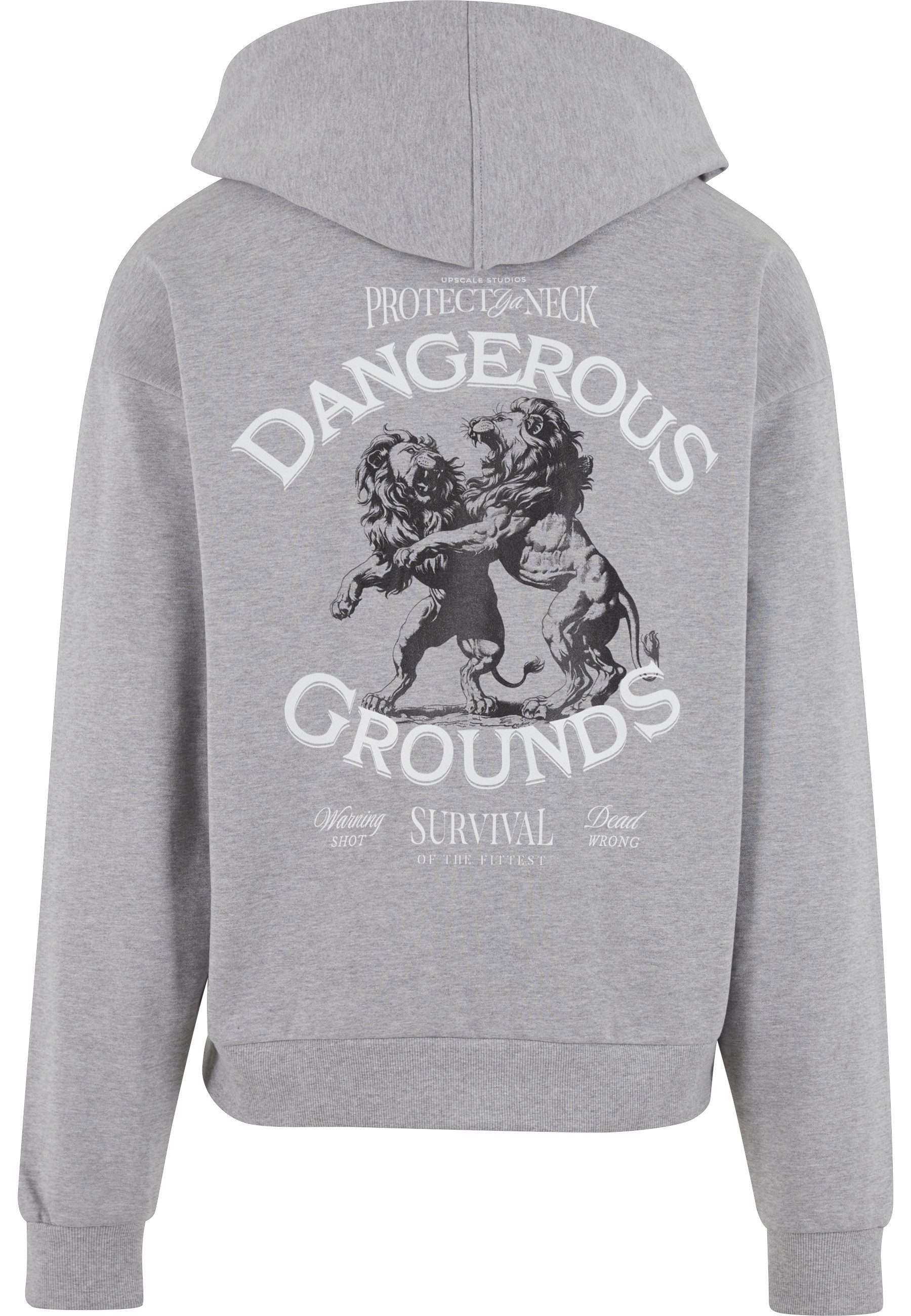 Upscale by Mister Tee Sweatjacke Upscale by Mister Tee Dangerous Grounds Oversize Zip Hoody
