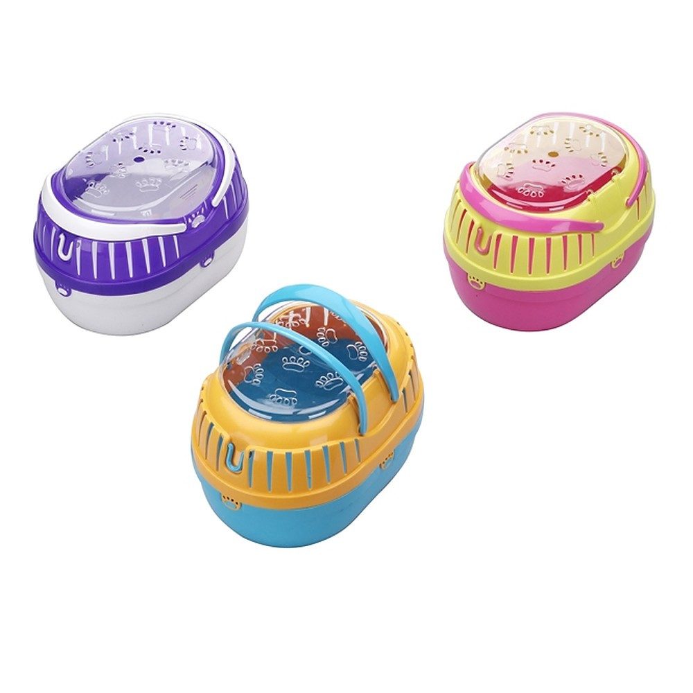 DUVO+ Tiertransportbox Kleintierbox Nagerbox Tragekorb bis 3.0 kg, Tragegriff, Lüftungsöffnungen, obere Tür, abwaschbar