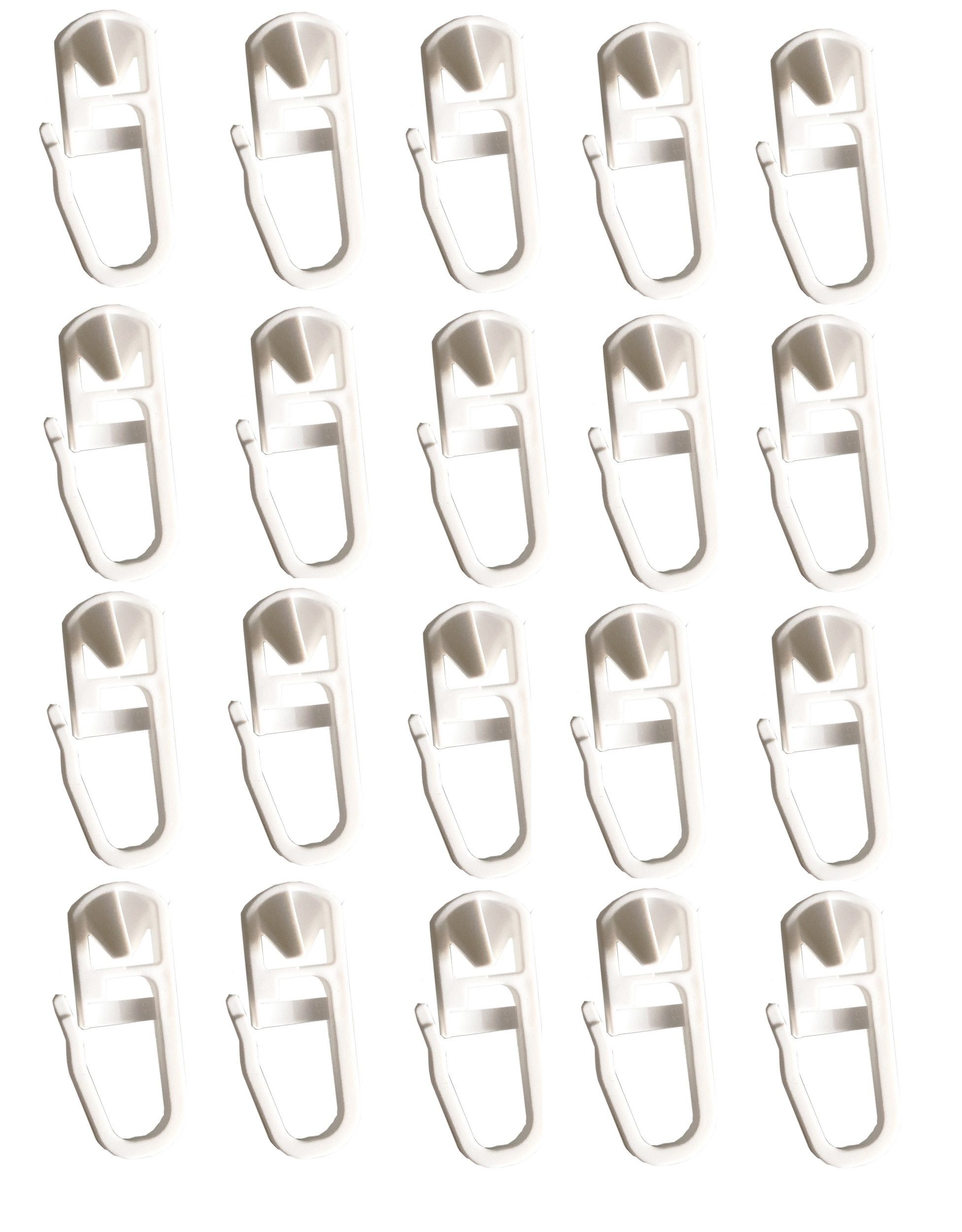 Clever-Kauf-24 Gardinengleiter Klick-Gleiter Haken 3,5-4mm 20 günstig online kaufen