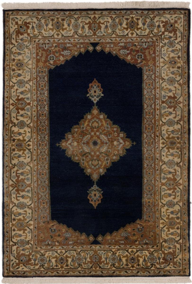 Orientteppich Indo Keshan 107x153 Handgeknüpfter Orientteppich, Nain Trading, rechteckig, Höhe: 12 mm