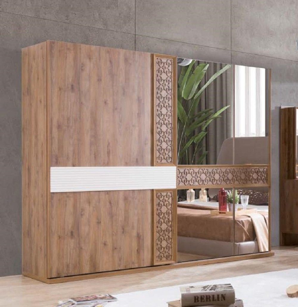 JVmoebel Kleiderschrank Kleiderschränke Schlafzimmer Luxus Kleiderschrank Holz Moderne Möbel