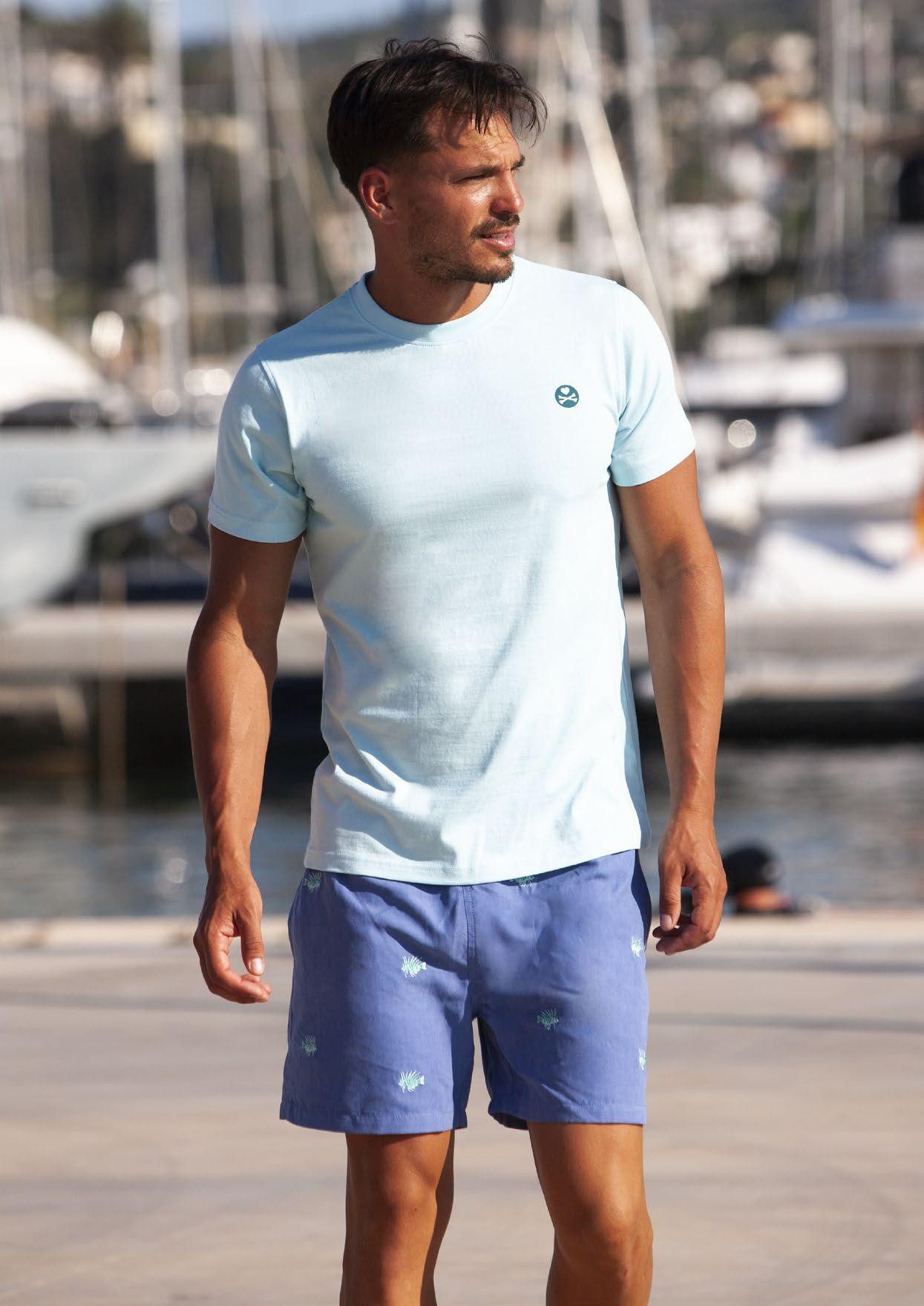 PAULXBACKBLOOM Badeshorts PAUL X BACKBLOOM Beach Boxer Lionfish-Stickerei