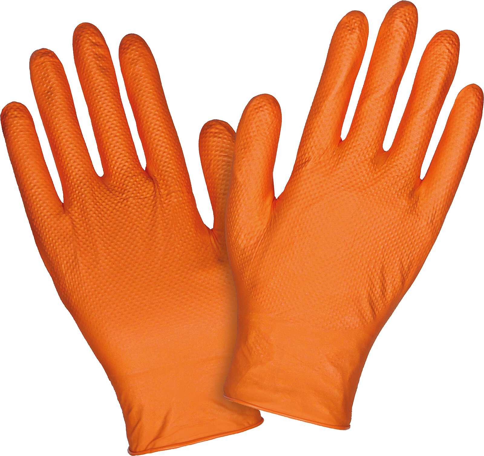 Einweghandschuhe PROskin Chem Grip XP Nitril Orange 50 Stück
