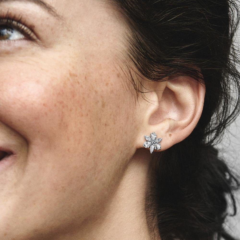 Pandora Paar Ohrstecker PANDORA Blüten Ohrstecker Herbarium für Damen aus 925er Silber