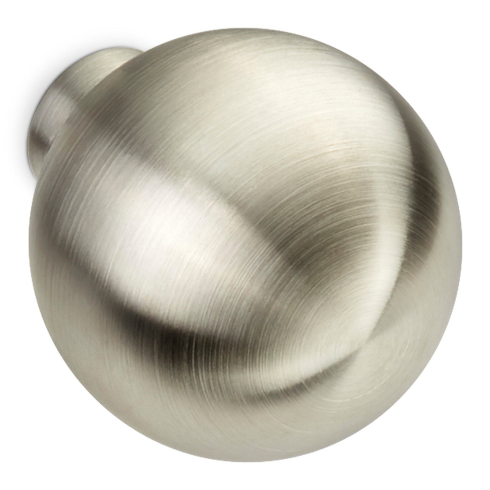 SO-TECH® Möbelknopf EK08 Ø 15 - 30 mm Edelstahl gebürstet, Edelstahl gebürstet Knopf Knauf incl. Schrauben