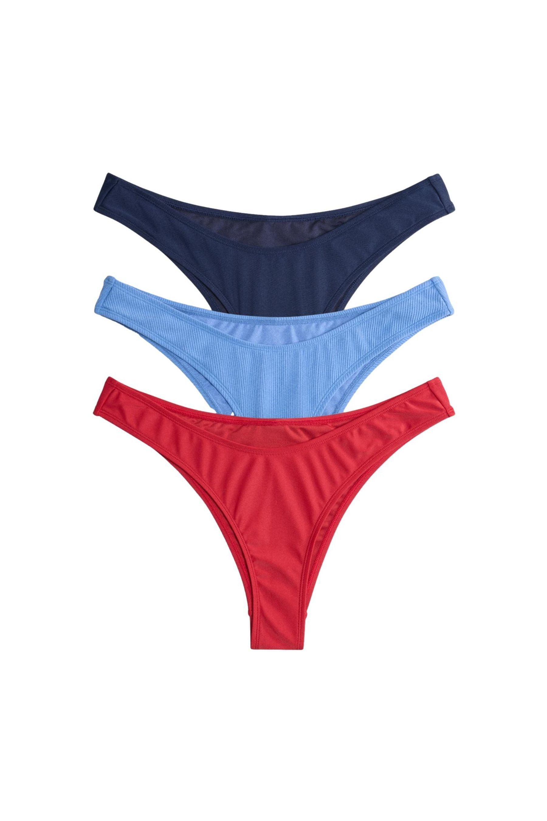 The Set Bikini-Hose The Set Bikinihose mit hohem Beinschnitt, 3er-Pack (3-St)